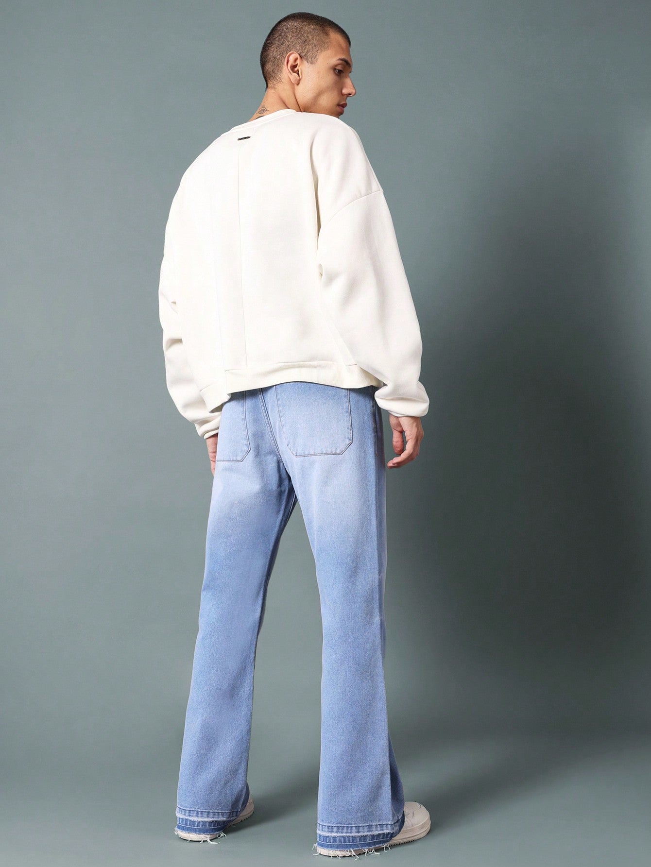 Flare Fit Washed Jean