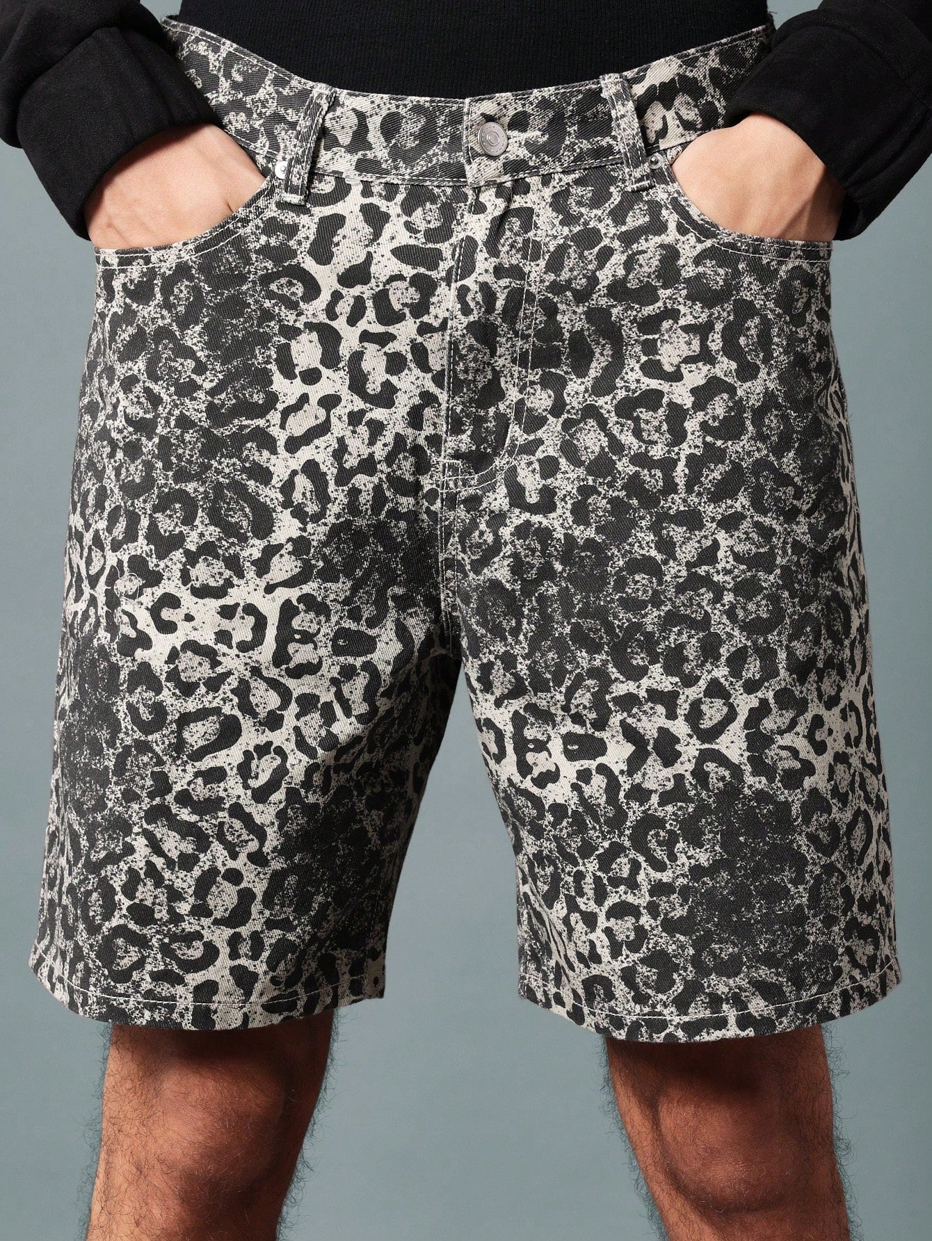 Leopard Printed Bermuda Short