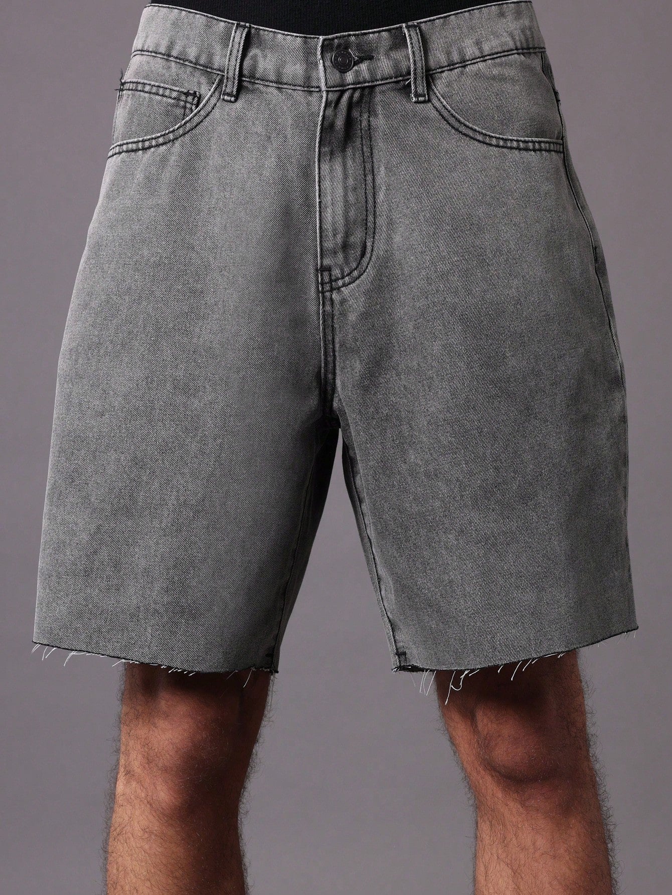 Slim Fit Denim Short