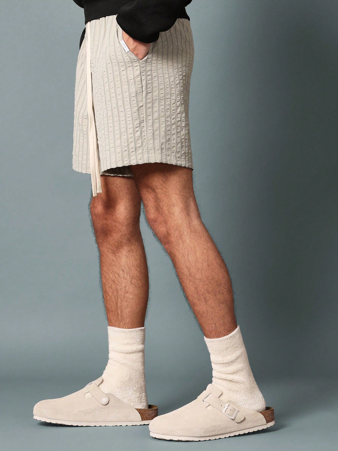 Regular Fit Pull On Stripe Shorts