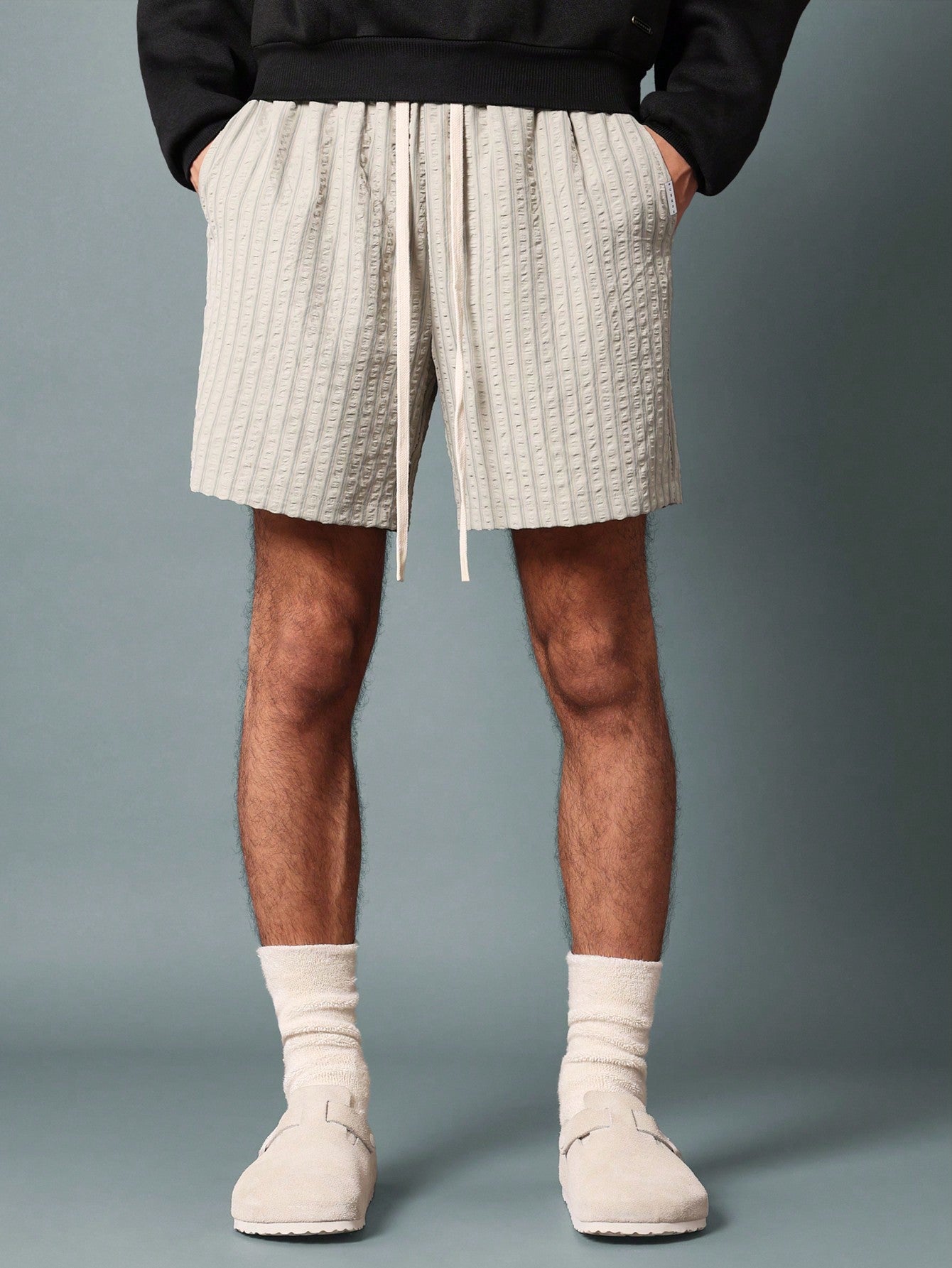 Regular Fit Pull On Stripe Shorts