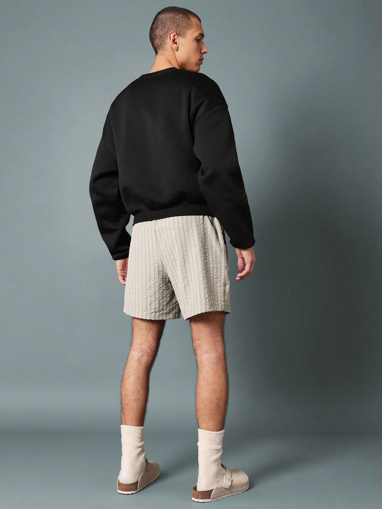 Regular Fit Pull On Stripe Shorts