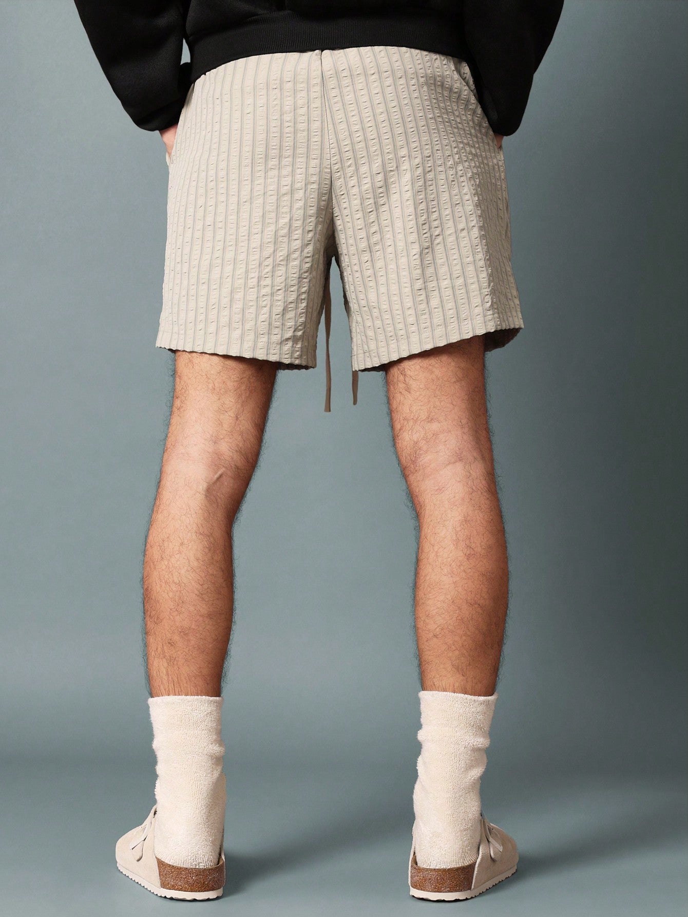 Regular Fit Pull On Stripe Shorts