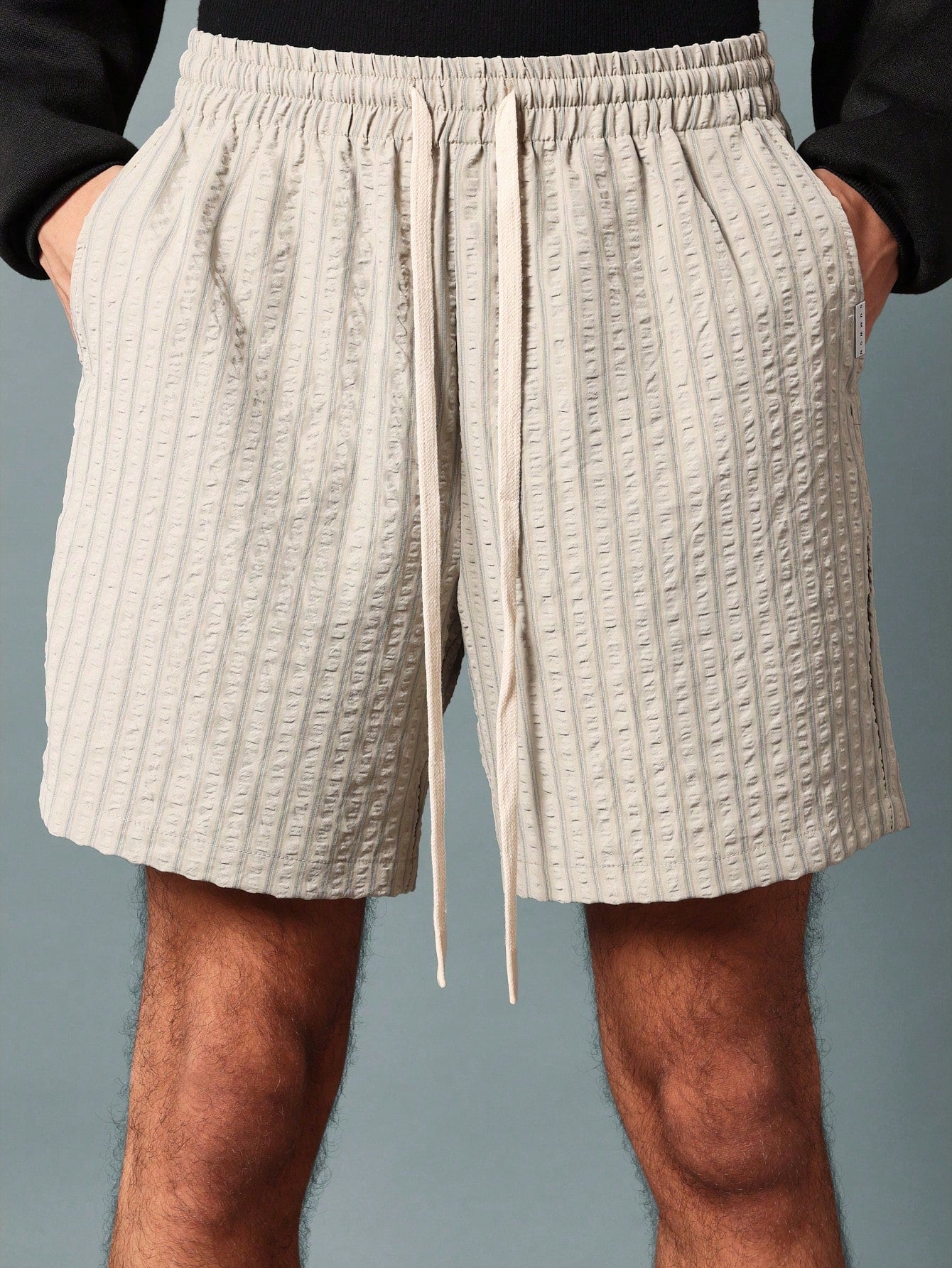 Regular Fit Pull On Stripe Shorts