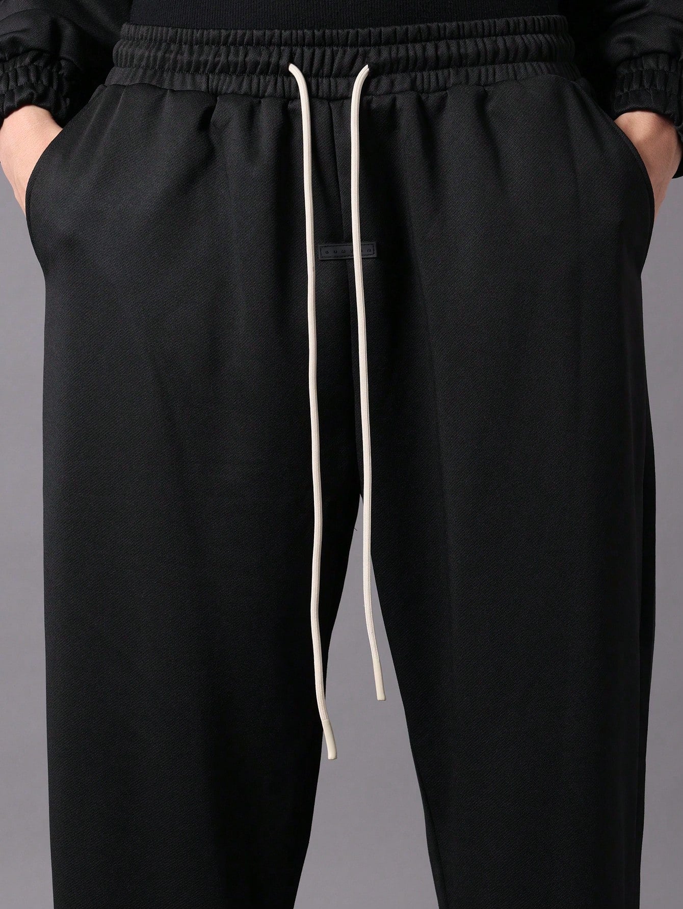 Crop Fit Overhead Hoodie And Barrel Fit Sweatpants With Drawstrings 2 Piece Set