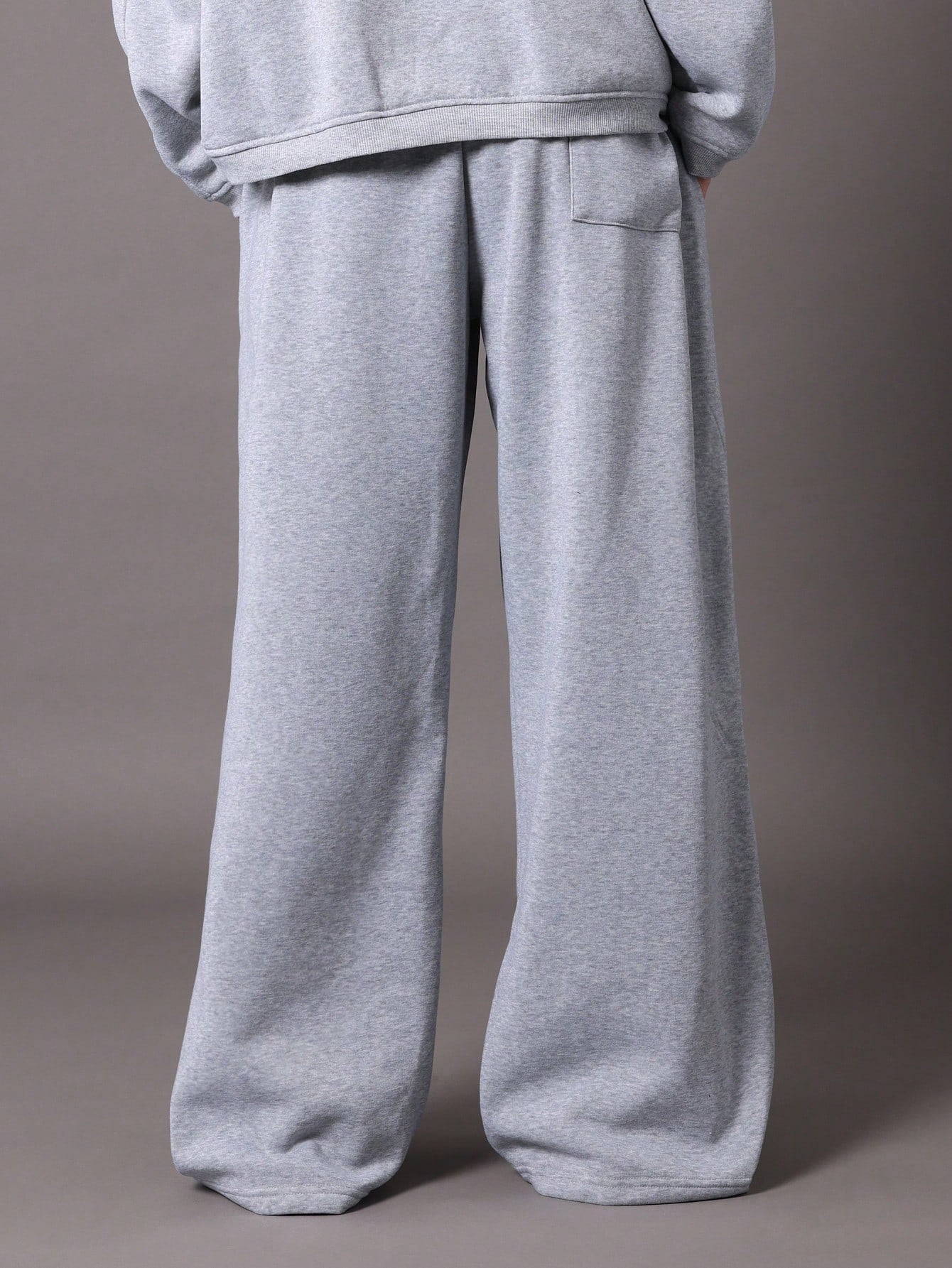 Wide Leg Jogger With Pleat & Drawstrings