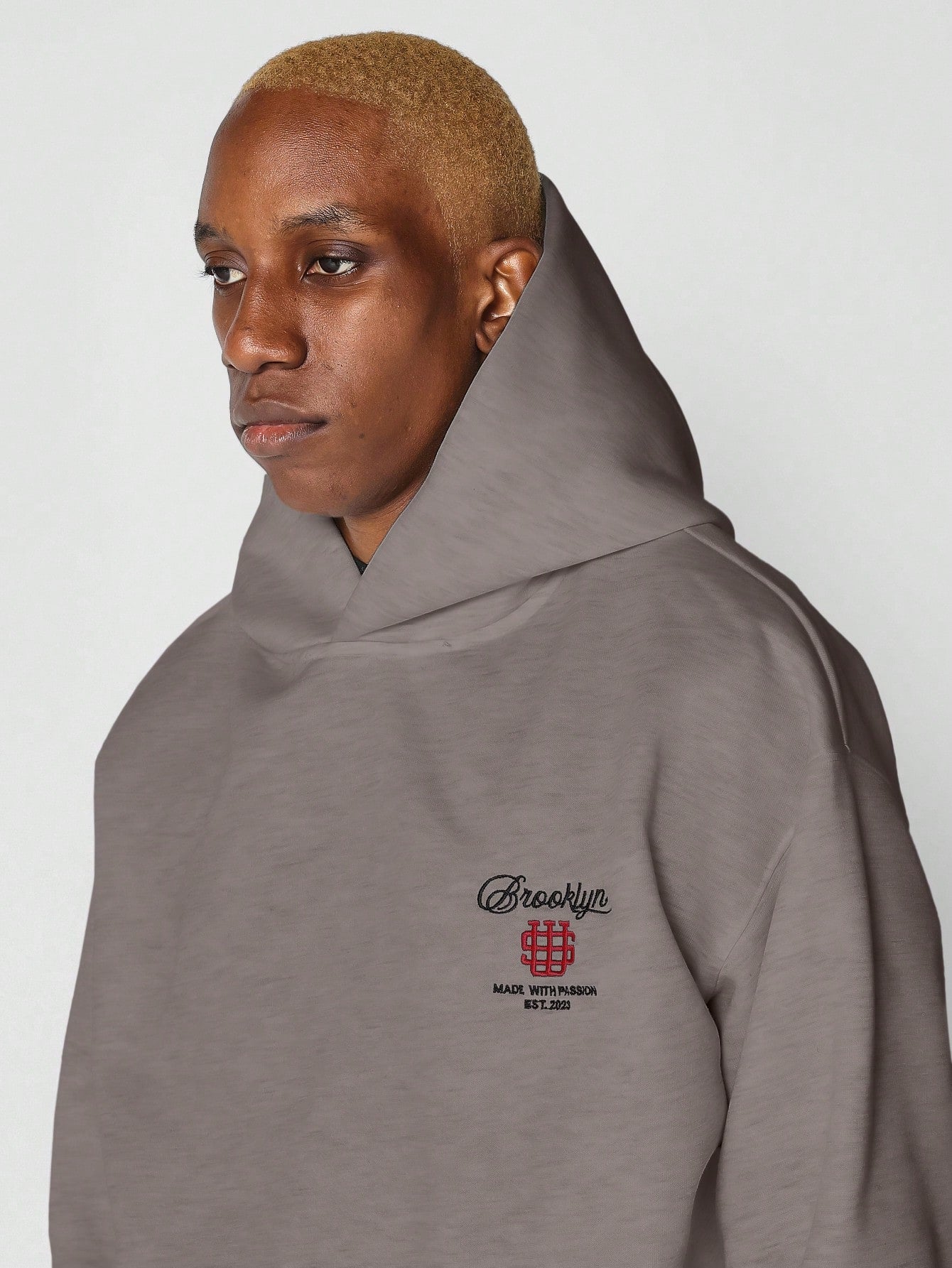 Overhead Hoodie With Front And Back Embroidery