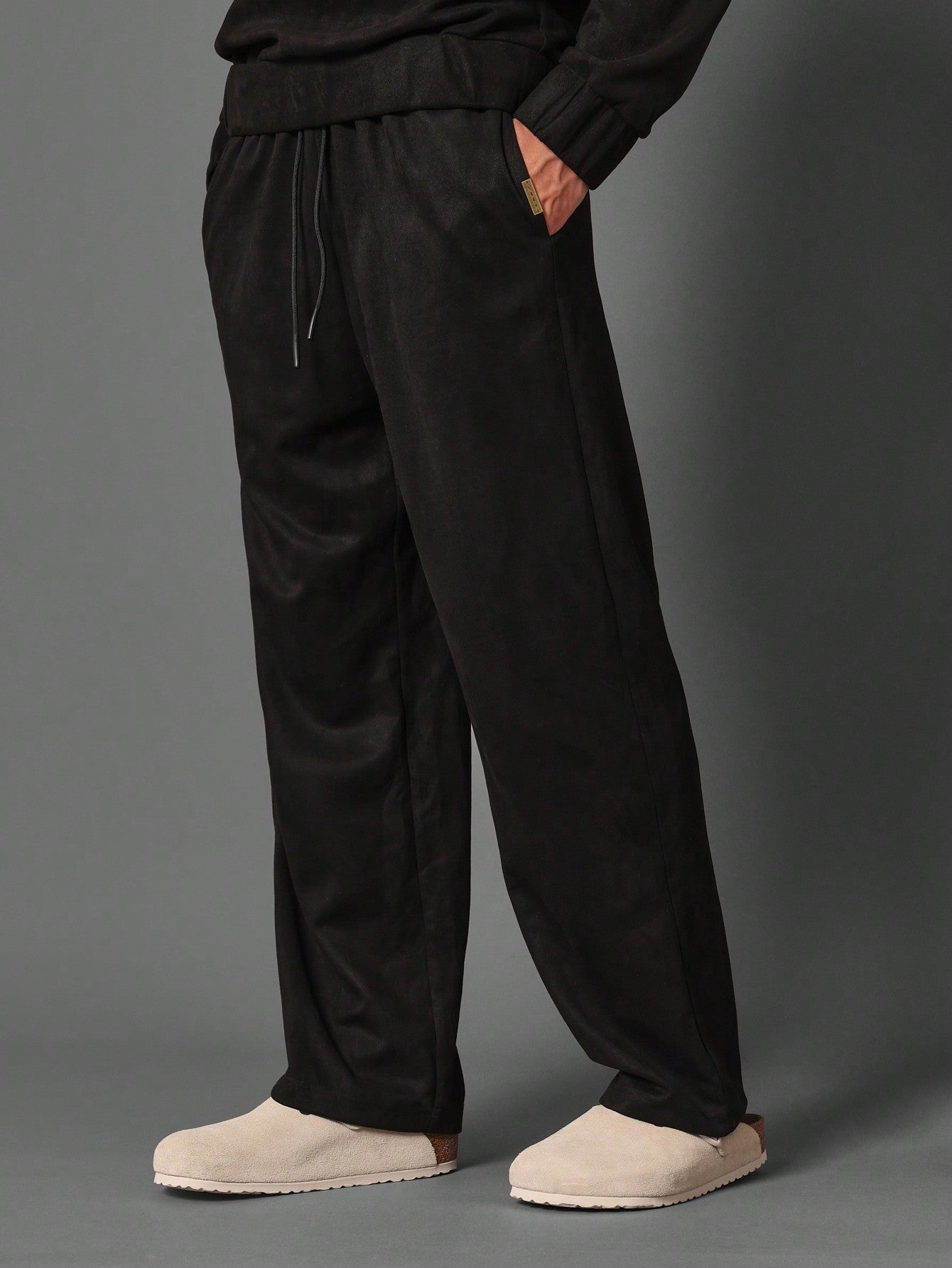 Slim Fit Suedette Essential Premium Sweatpants