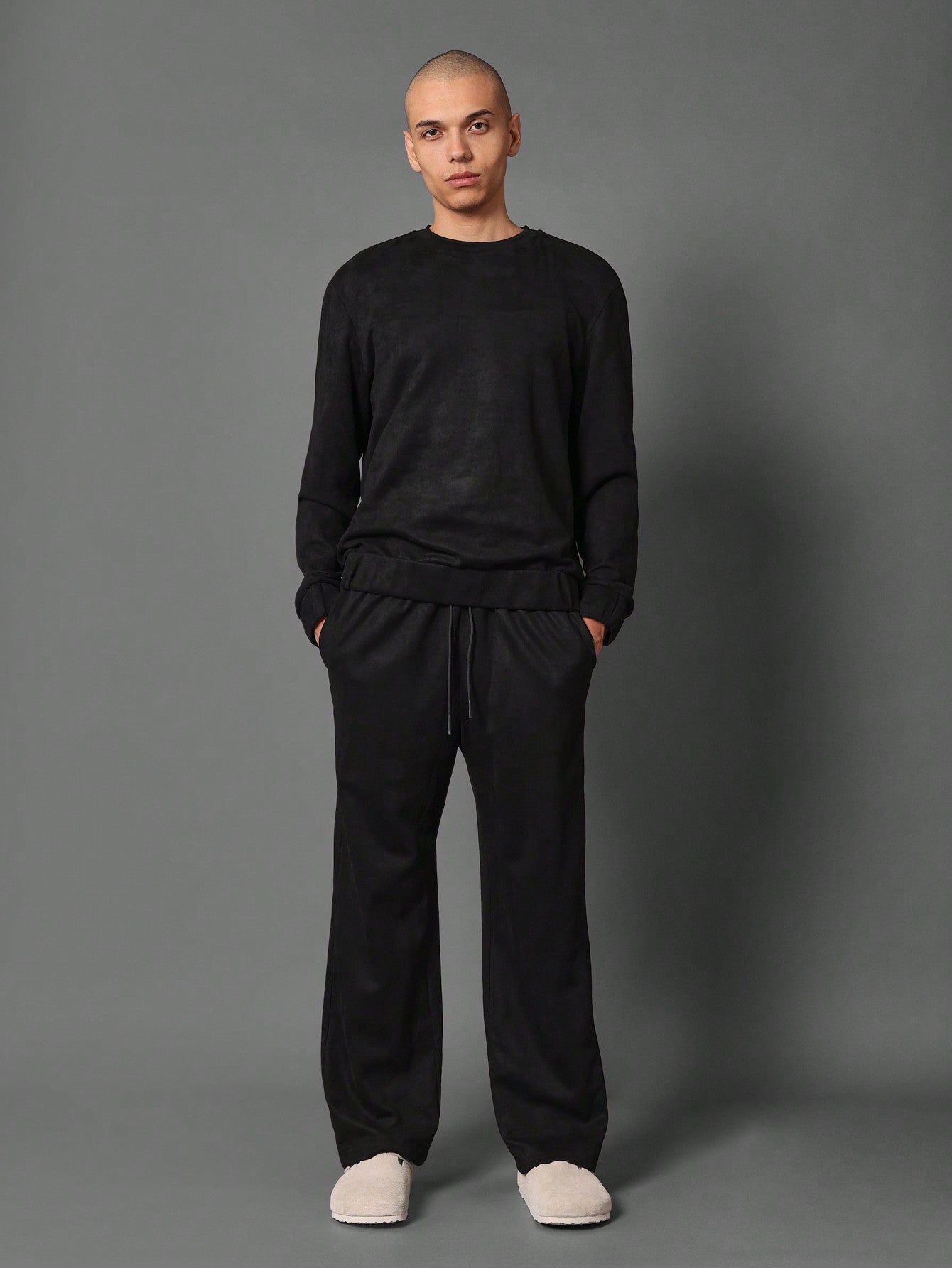 Slim Fit Suedette Essential Premium Sweatpants