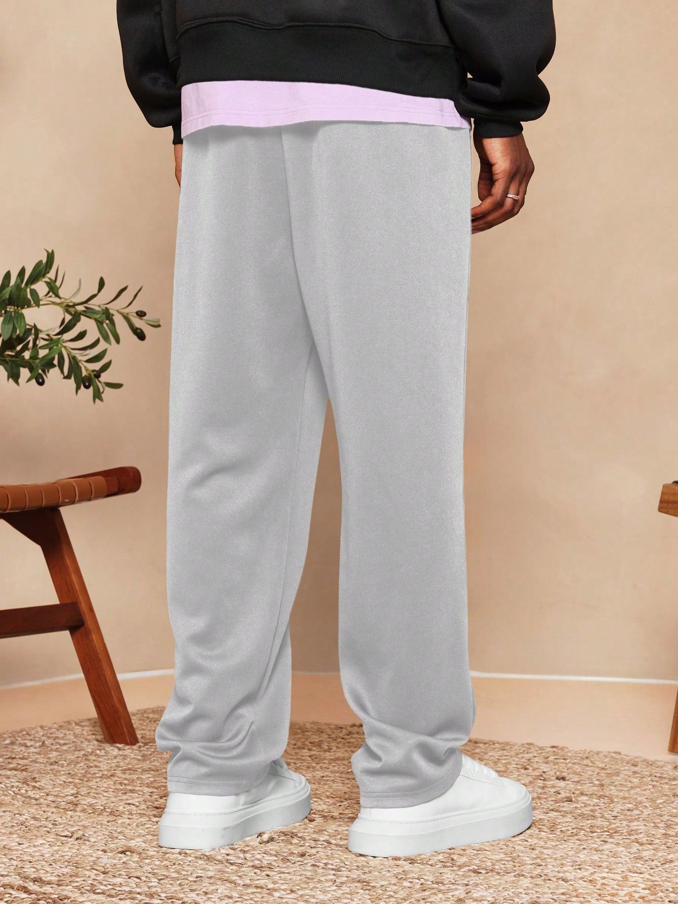 Straight Fit Essential Jogger With Pintuck Detail