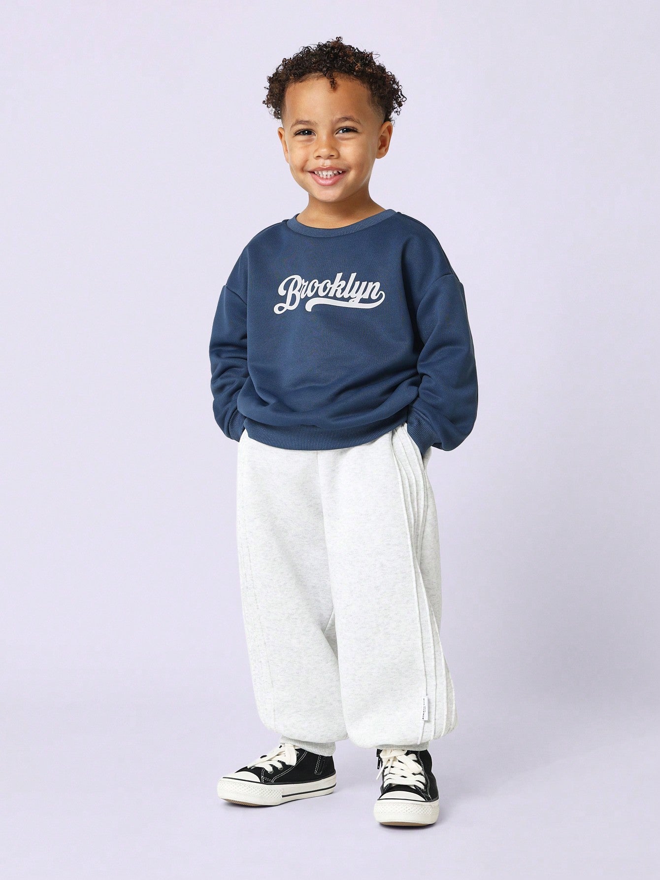 Young Boys Comfy Brooklyn Graphic Print Sweatshirts