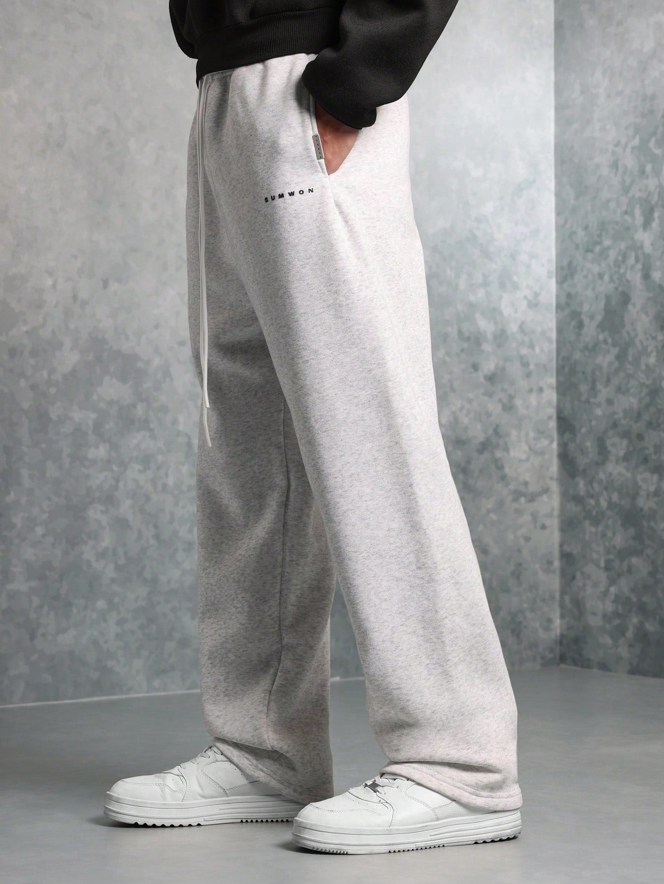 Drop Crotch Jogger With Contrast Drawcords