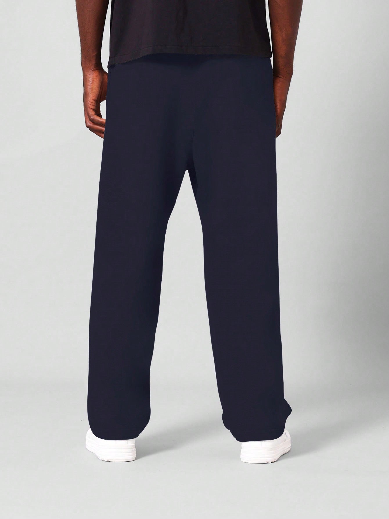 Plus Size Straight Fit Drop Crotch Sweatpants