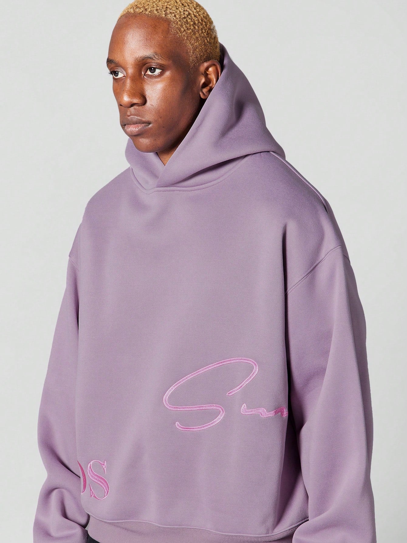 Plus Size Overhead Hoodie With Signature Embroidery