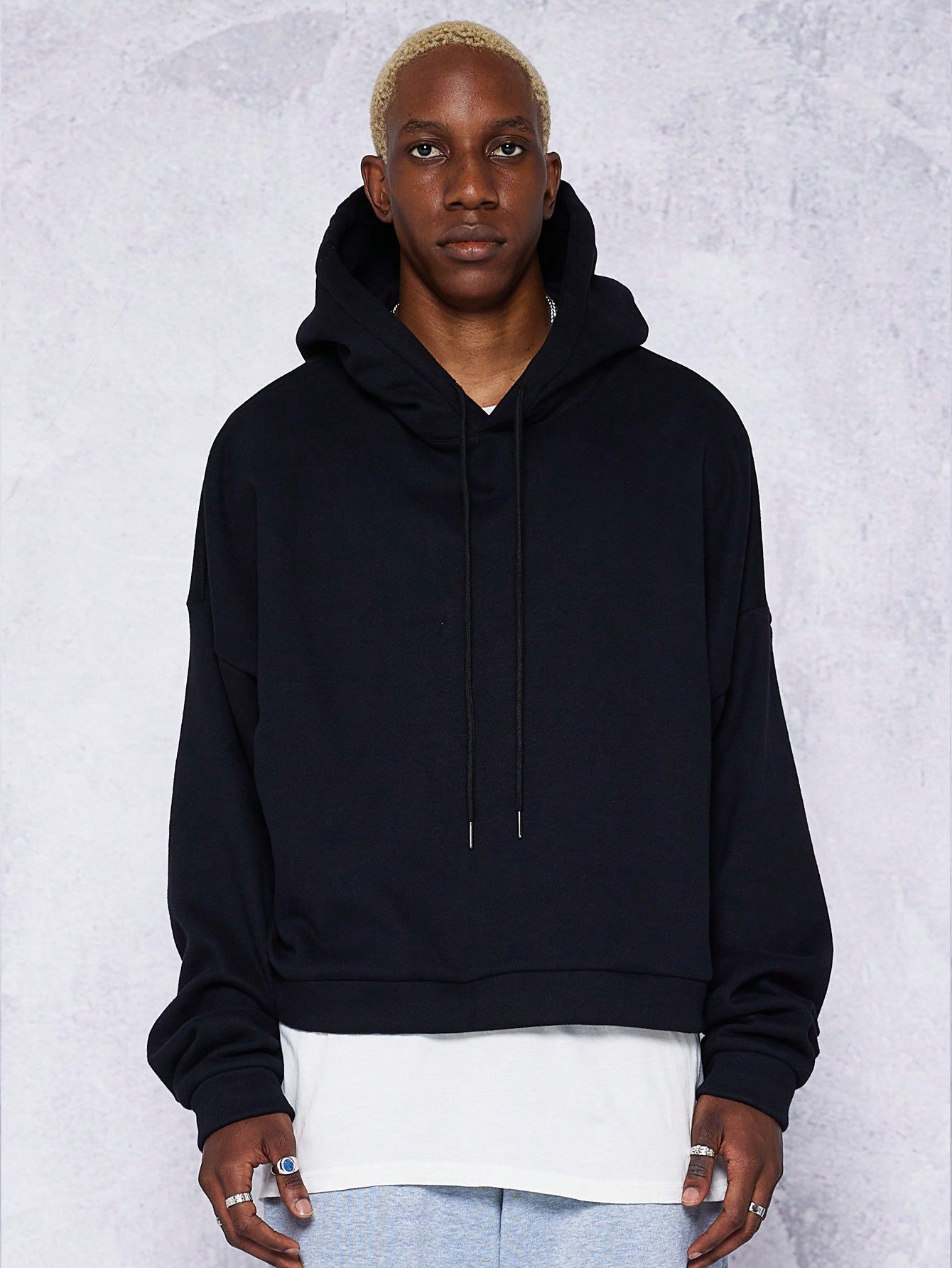 Heavyweight Boxy Fit Overhead Hoodie In 340 Gsm – SUMWON