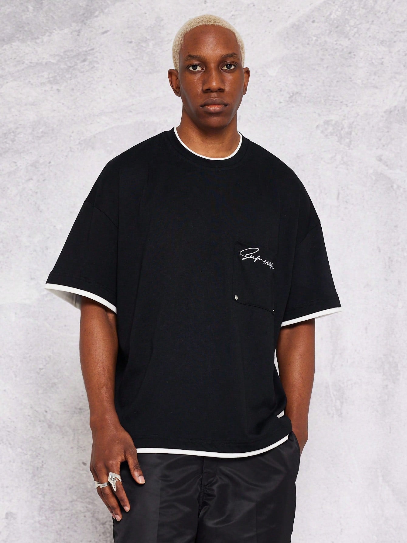 Heavyweight Double Layer Pocket Tee College Ready