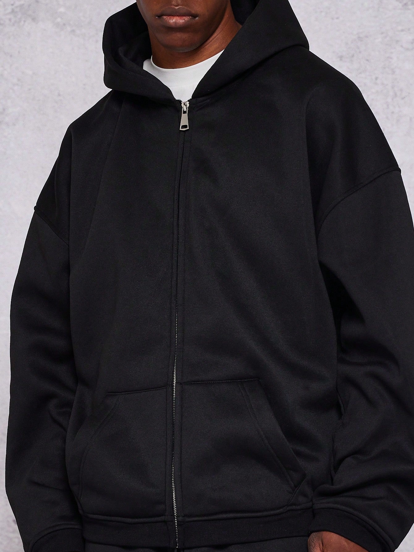 Regular Fit Essential Zip Through Hoodie