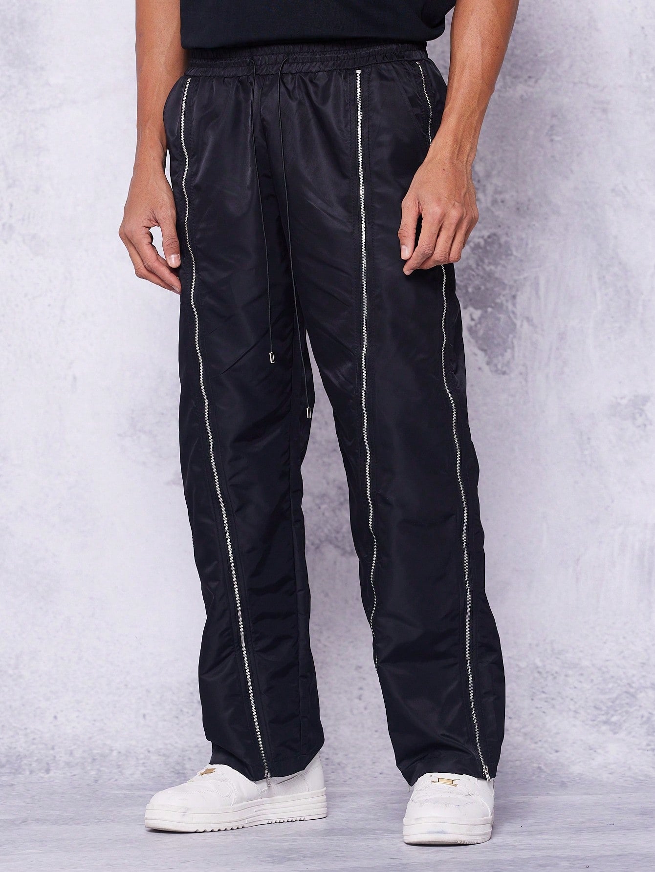 Straight Leg Trouser With Zip Detail College Ready