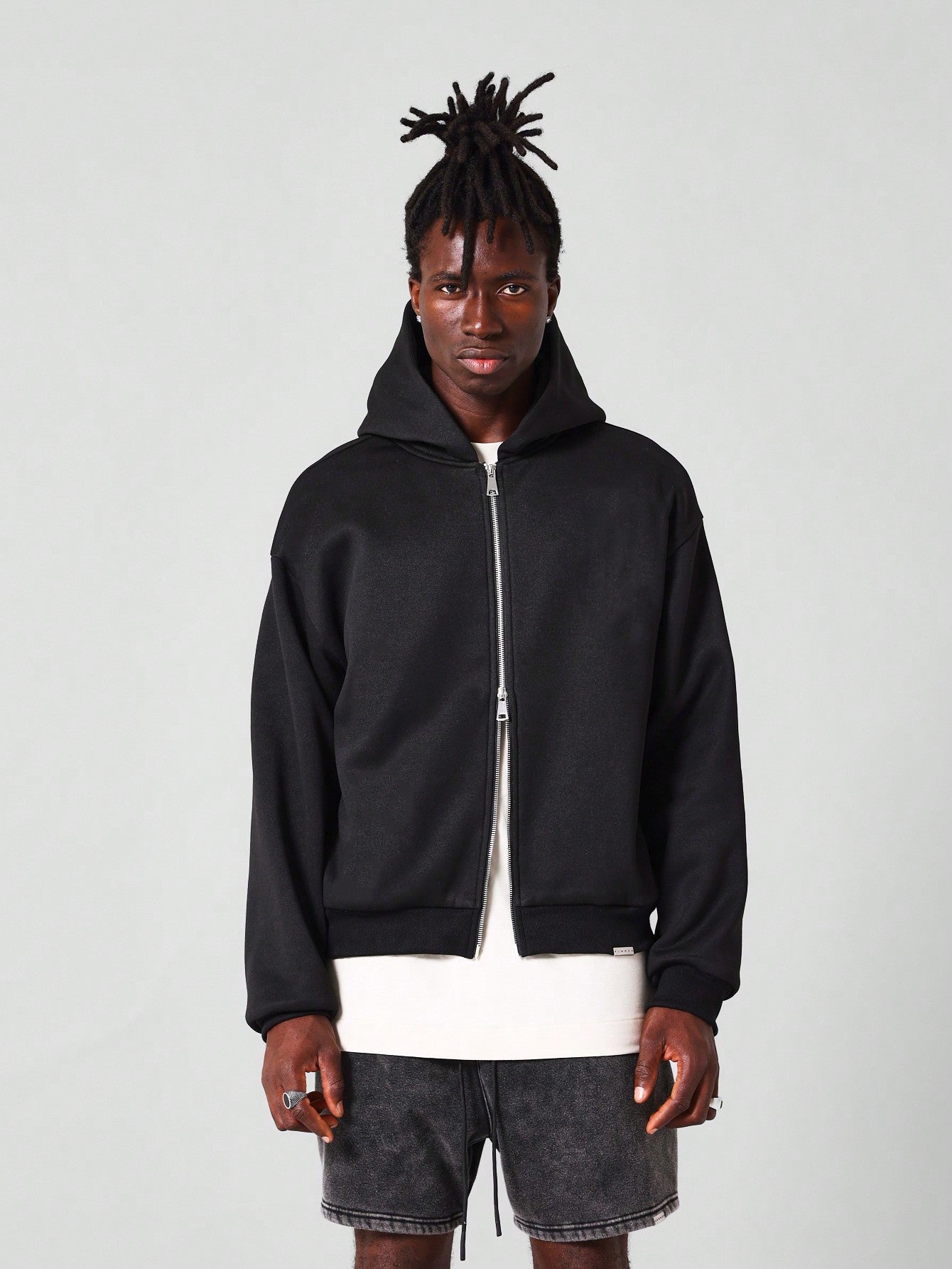 Regular Fit Essential Zip Through Hoodie