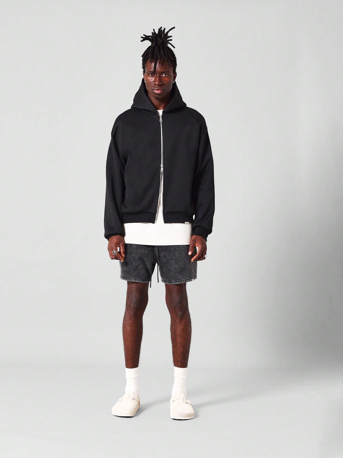 Regular Fit Essential Zip Through Hoodie