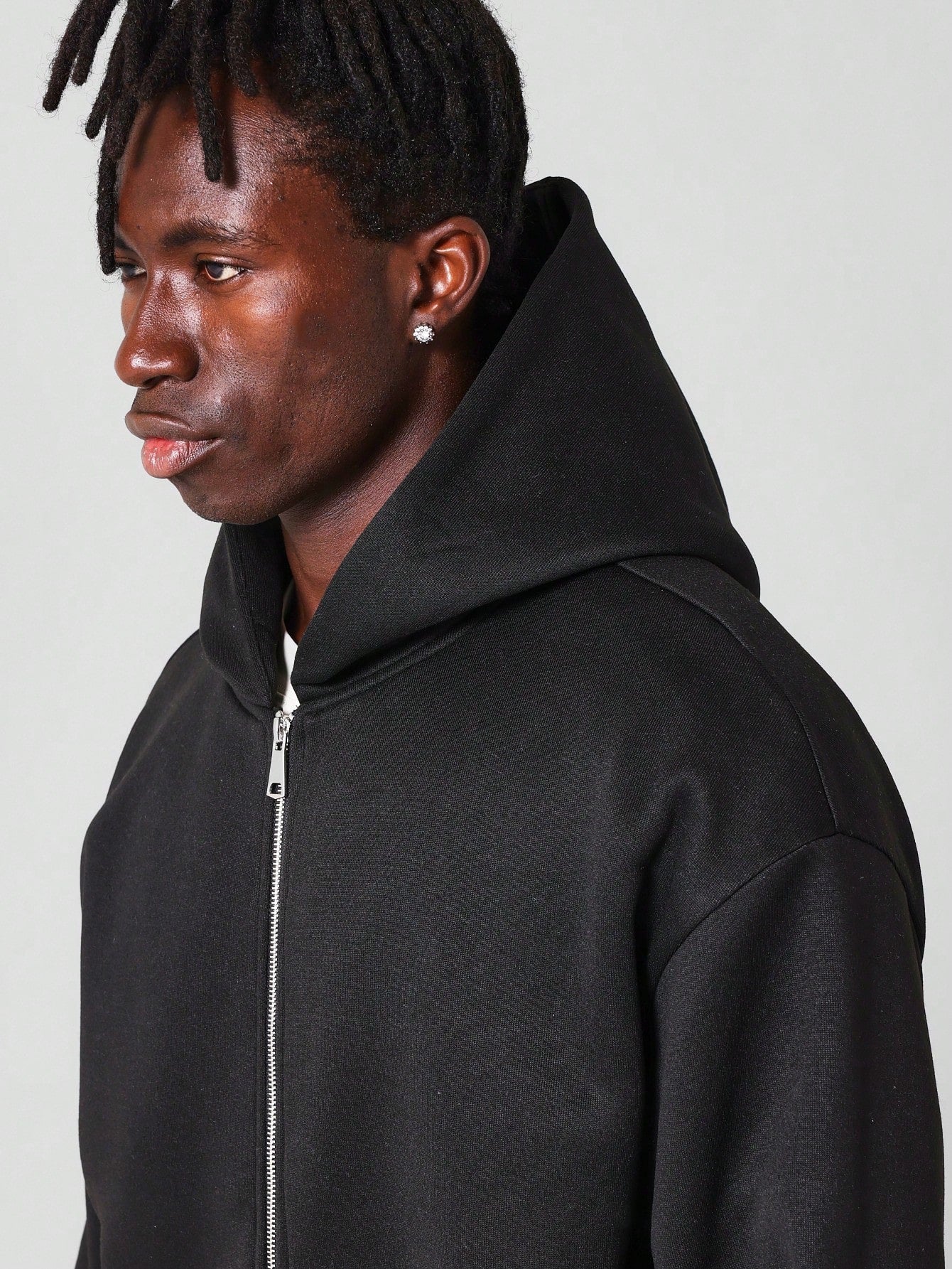 Regular Fit Essential Zip Through Hoodie