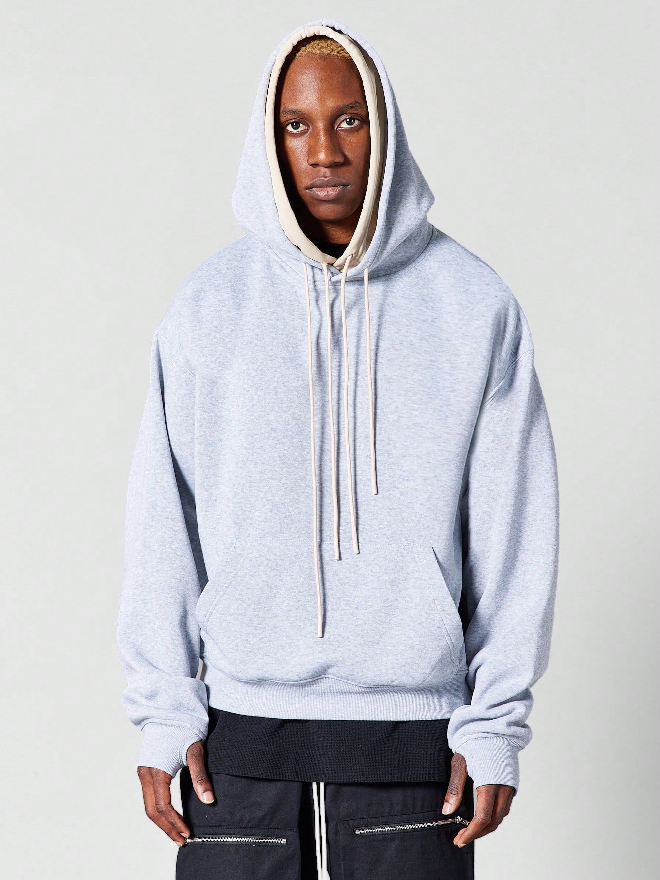 Overhead Double Hoodie With Drawcords – SUMWON