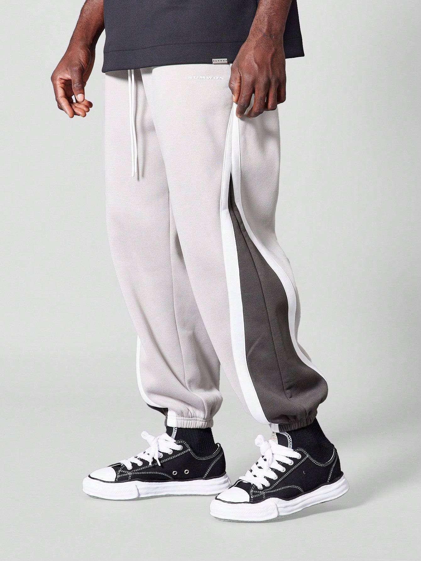 Cuffed Jogger With Contrast Panels