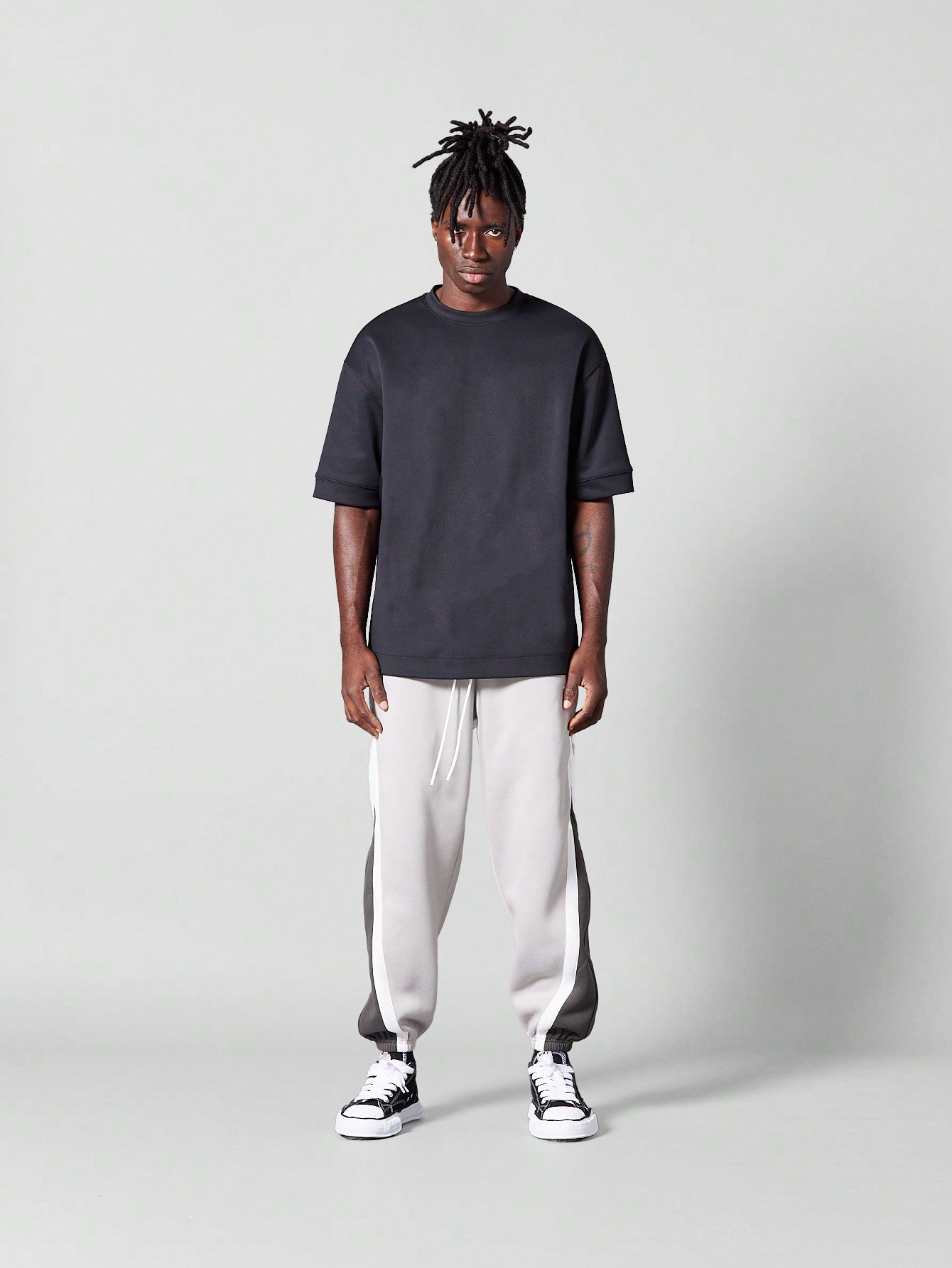 Cuffed Jogger With Contrast Panels