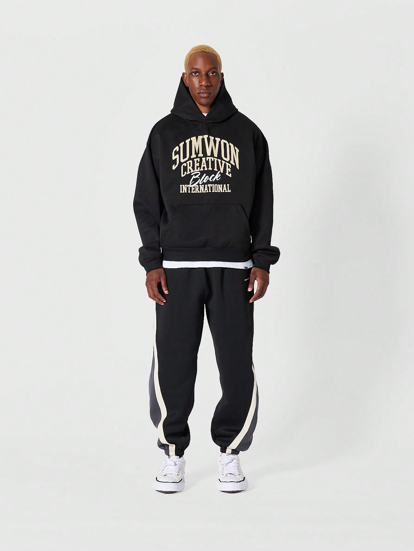 Overhead Hoodie With Front Print