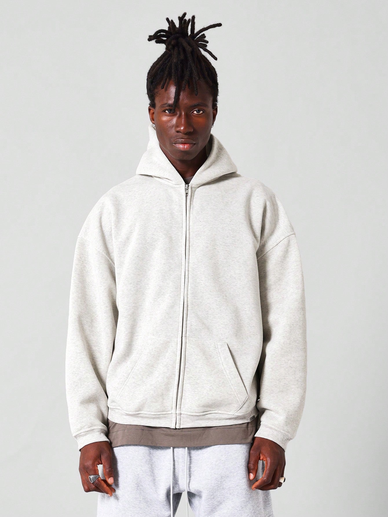 Regular Fit Essential Zip Through Hoodie