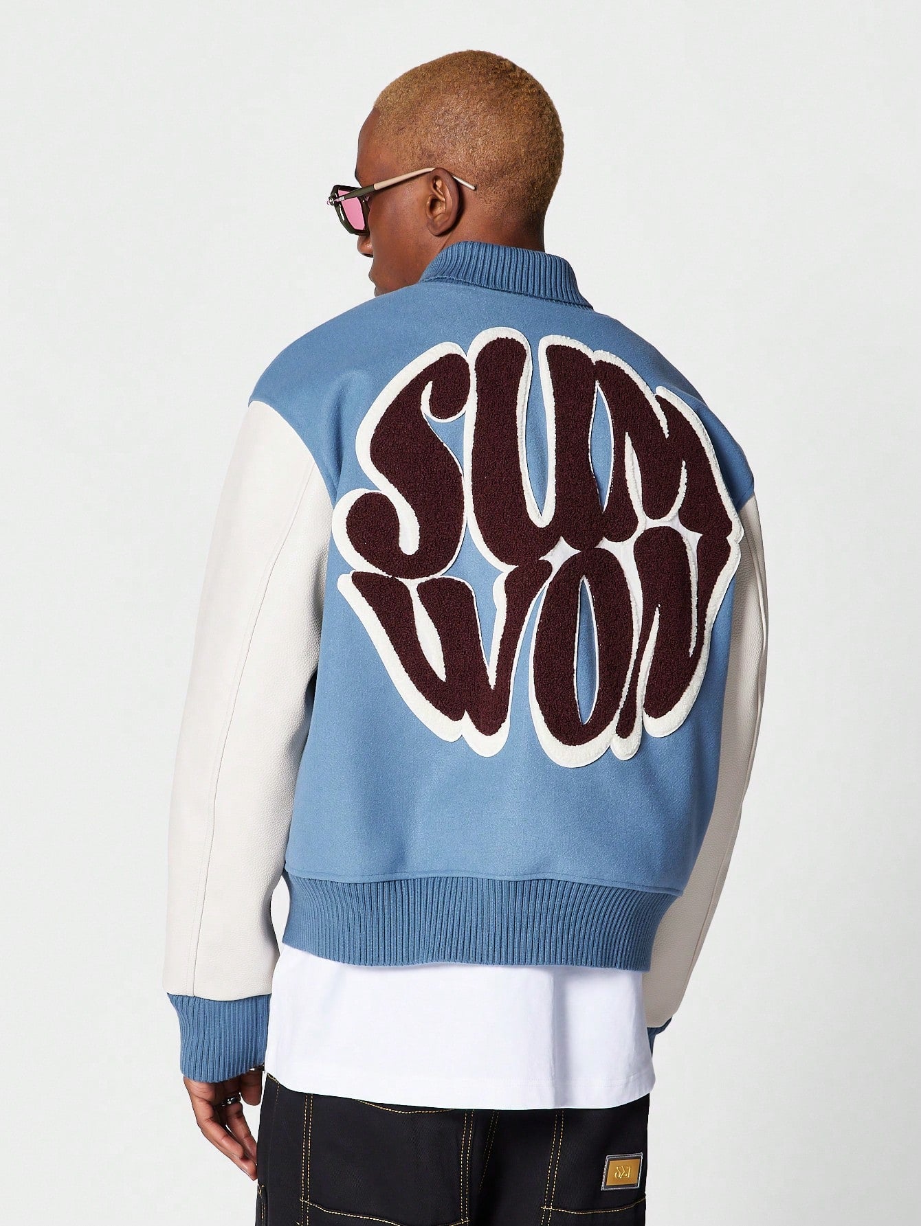 Badged Wool Varsity Jacket