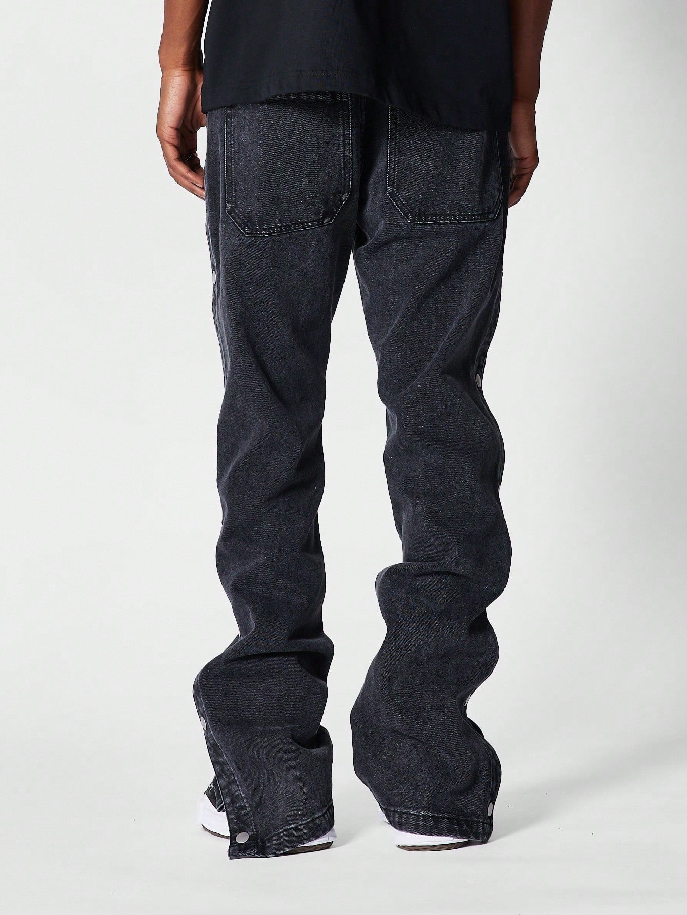 Flare Fit Jean With Side Snaps