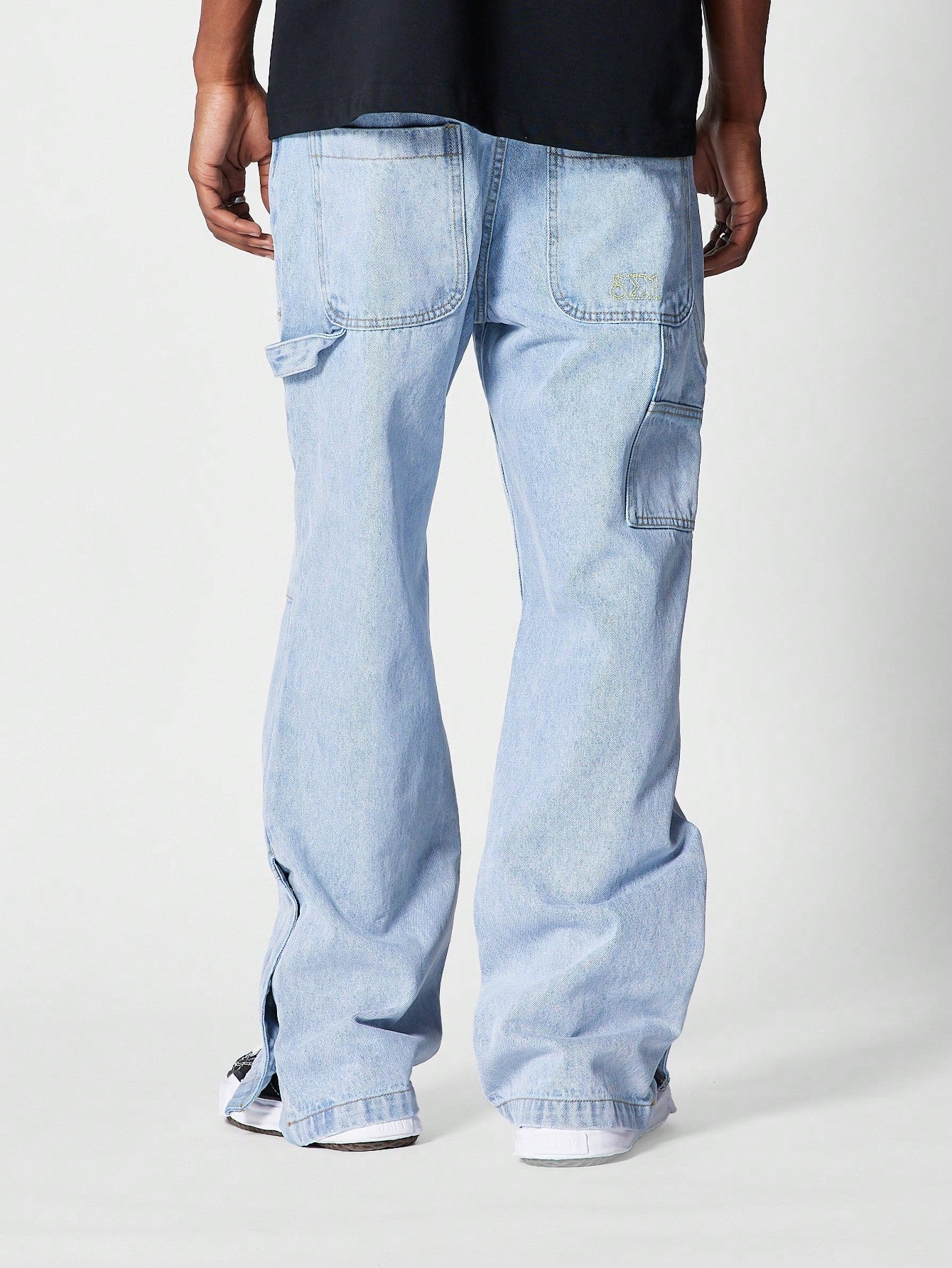 Loose Fit Carpenter Jean With Split Hem