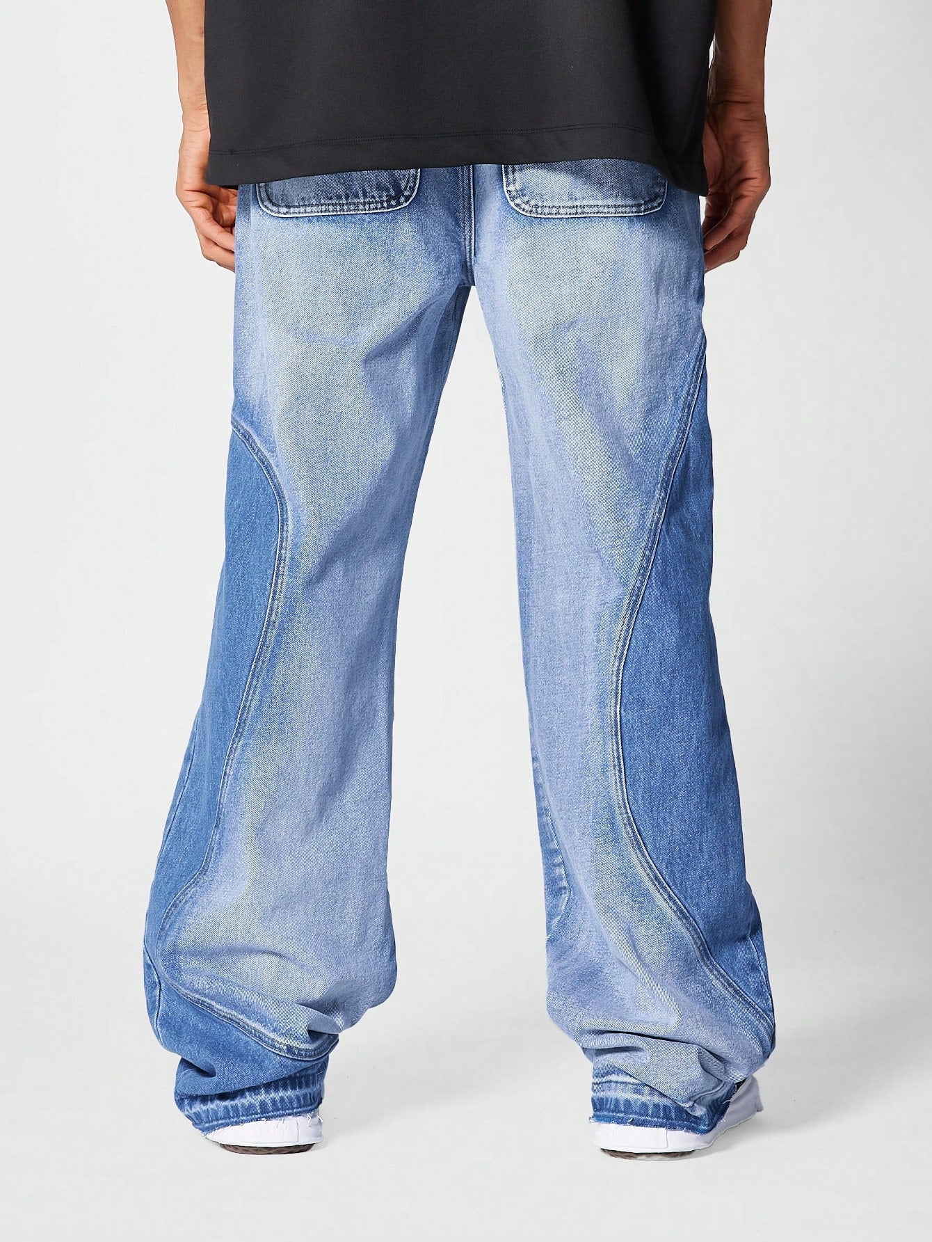 Loose Fit Jean With Curve Panels