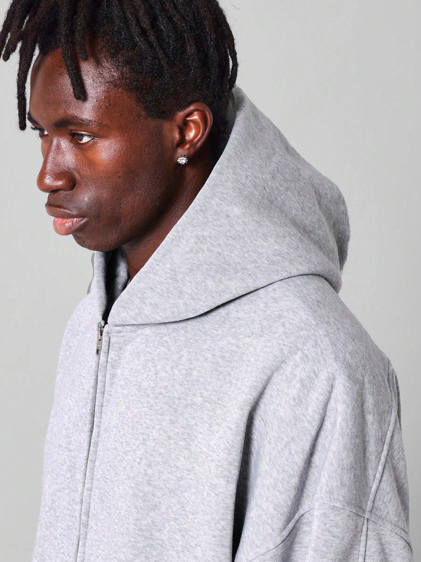 Regular Fit Essential Zip Through Hoodie