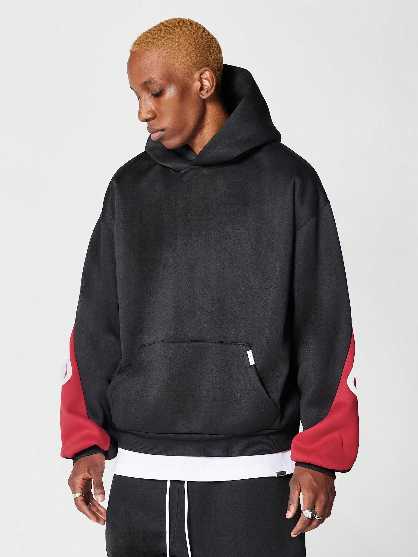 Overhead Hoodie With Back Logo Embroidery