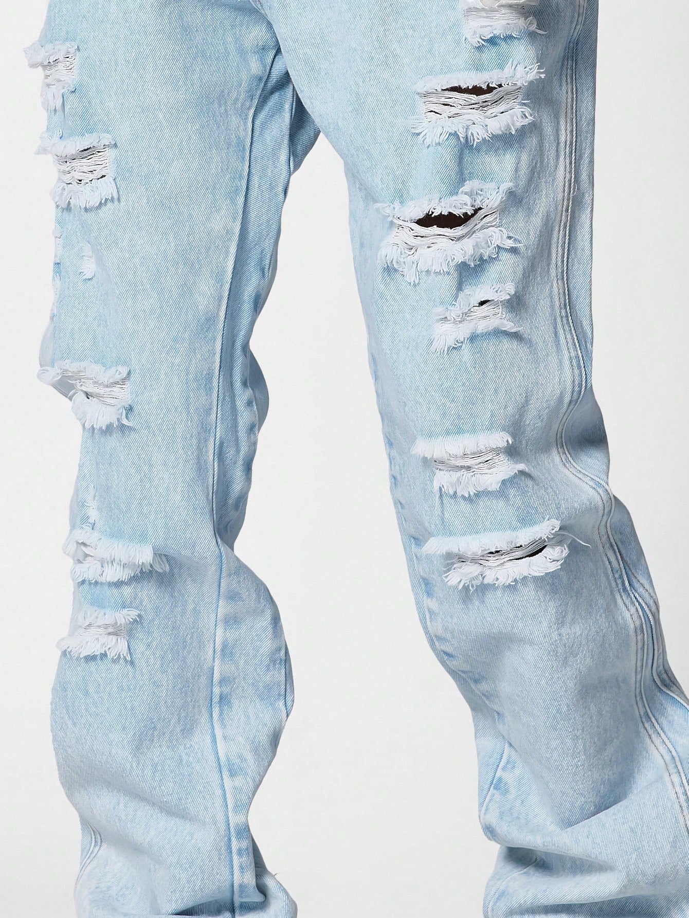 Flare Fit Distressed Jean