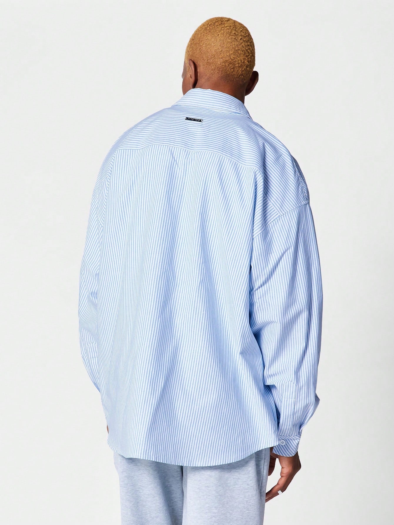 Regular Fit Stripe Button Through Shirt