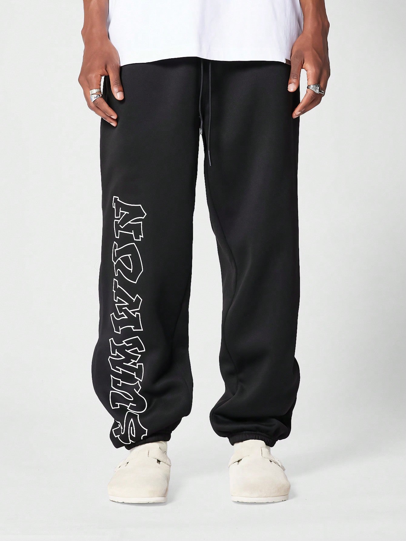 Oversized Jogger With Side Print