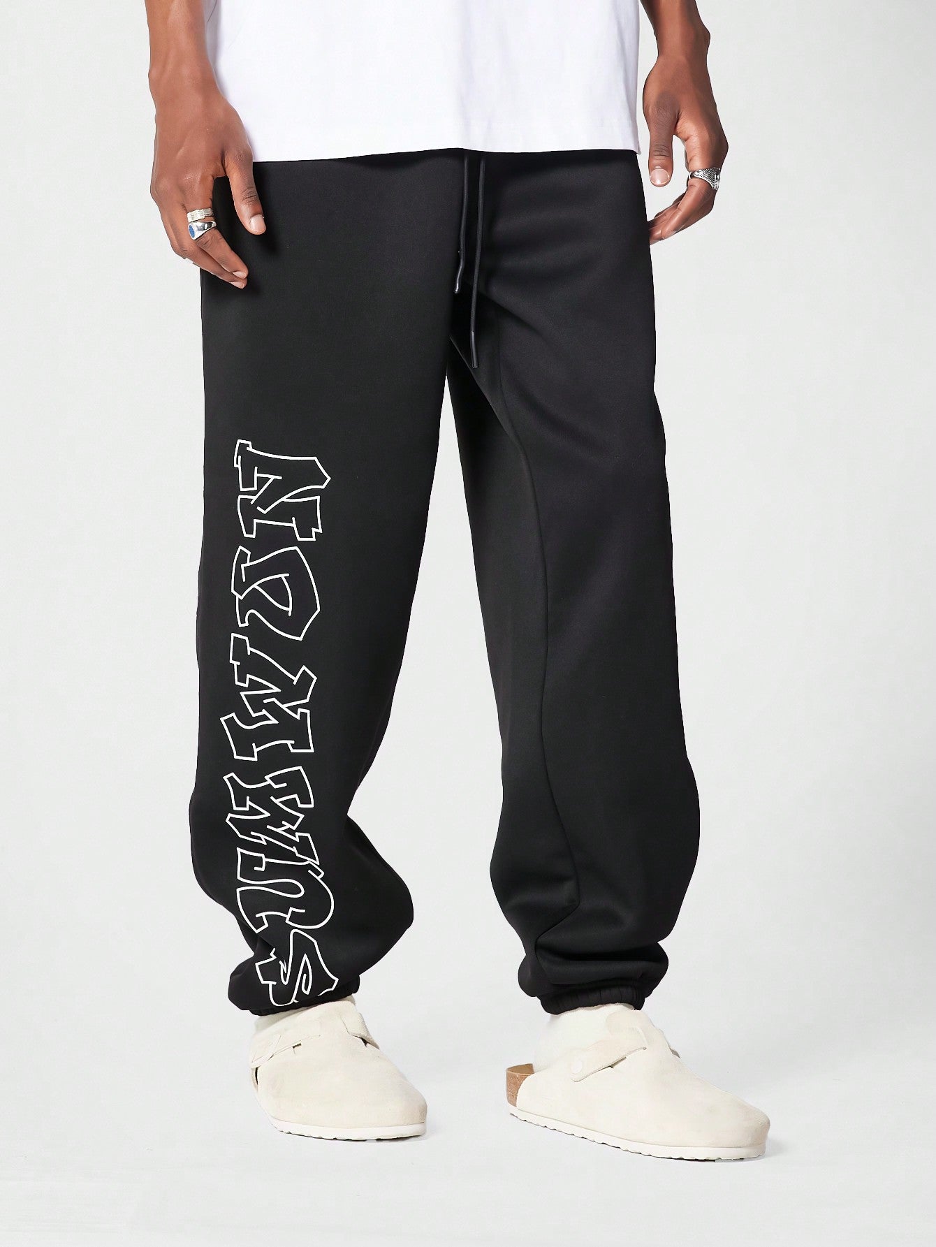 Oversized Jogger With Side Print