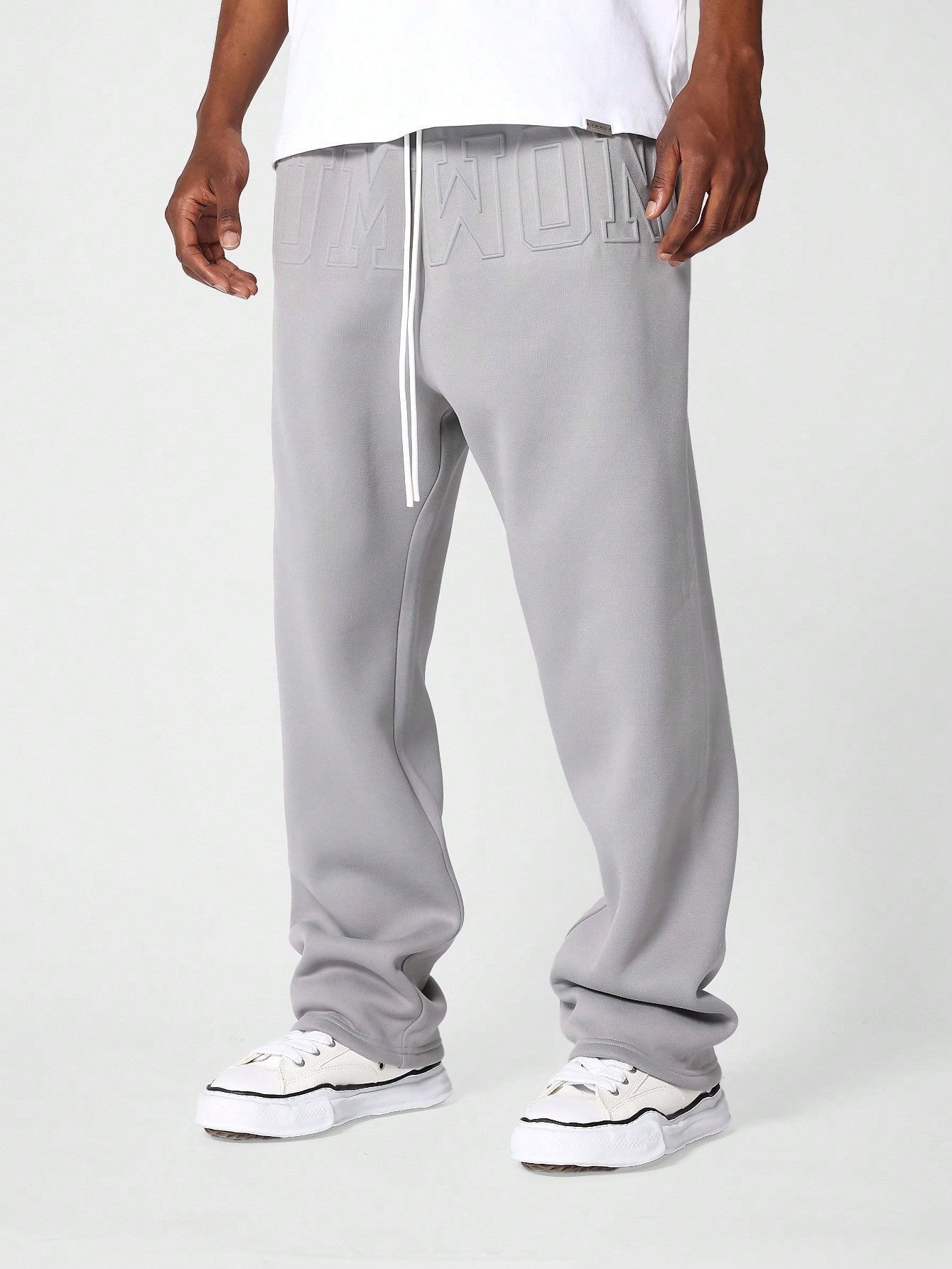 Drop Crotch Jogger With Embossing