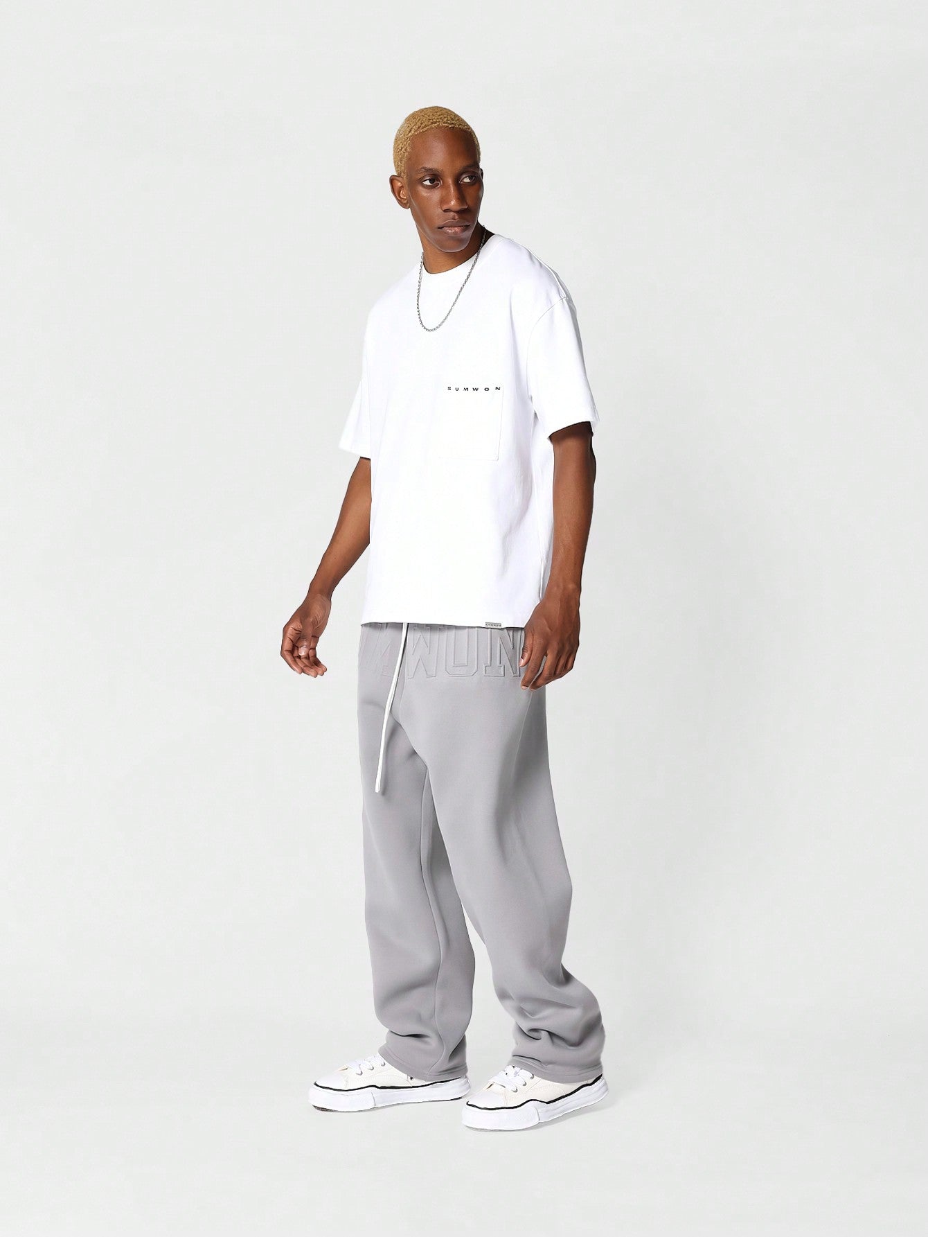 Drop Crotch Jogger With Embossing