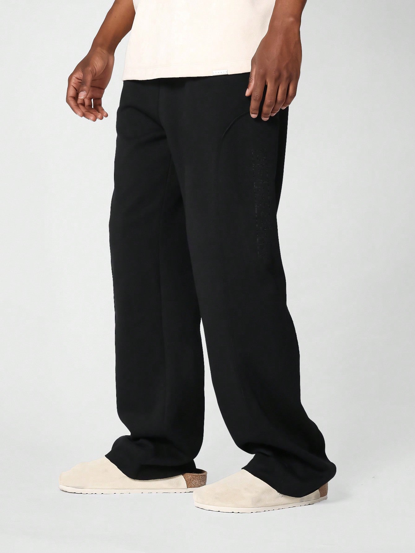 Wide Leg Washed Jogger With Side Panels – SUMWON