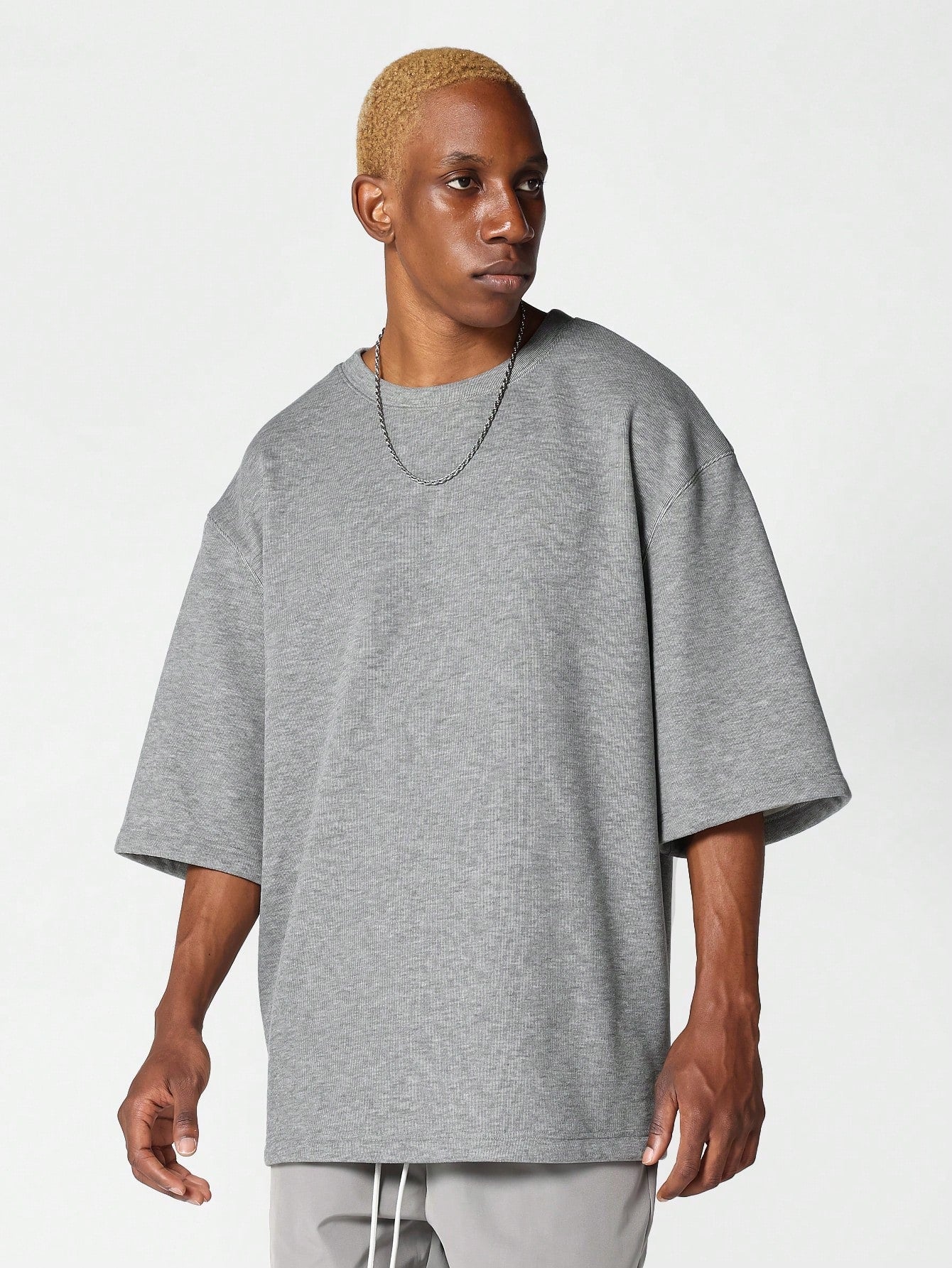 Premium Oversized Tee With Elbow Sleeve