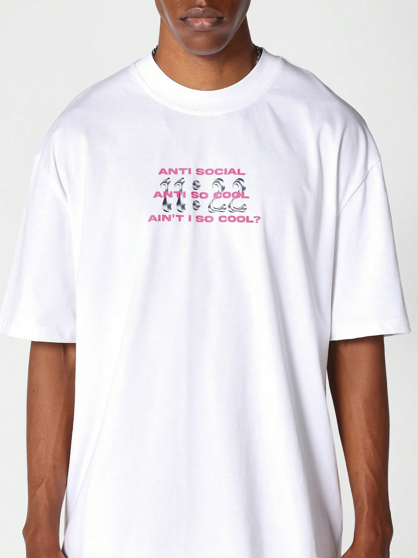 Tee With Front And Back Print