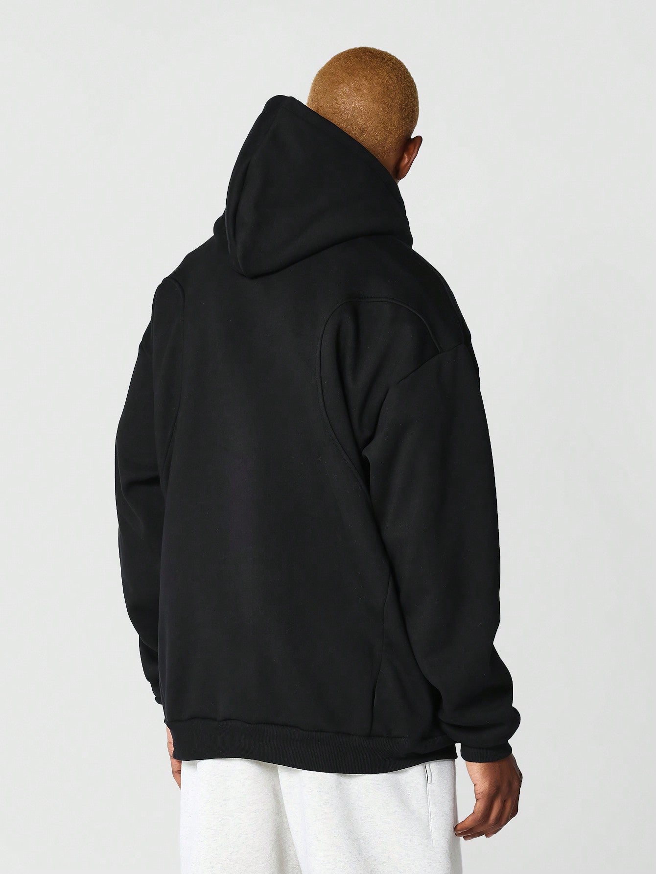 Oversized Fit Overhead Seamed Hoodie