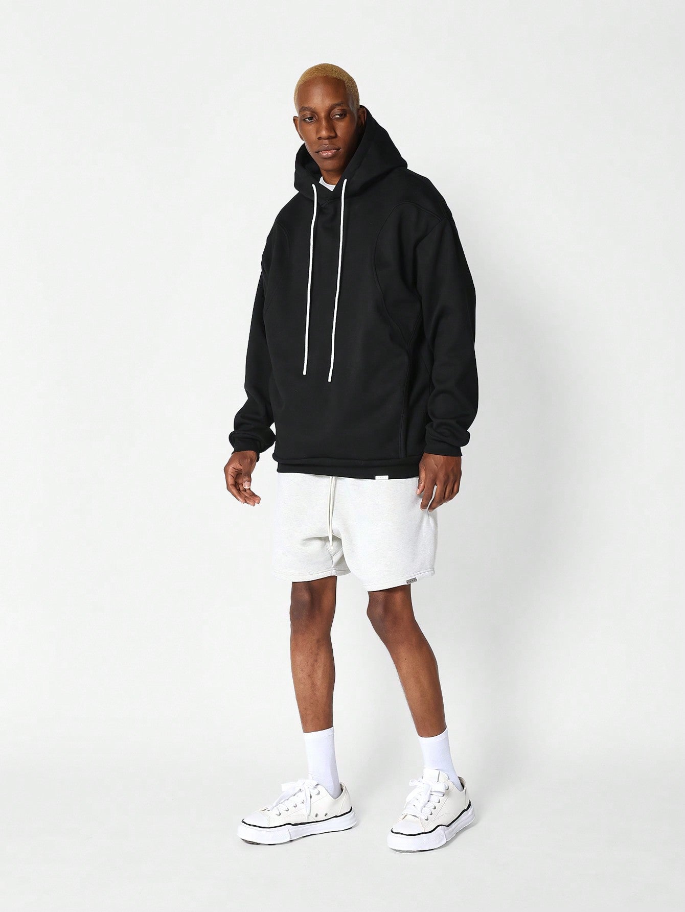 Oversized Fit Overhead Seamed Hoodie