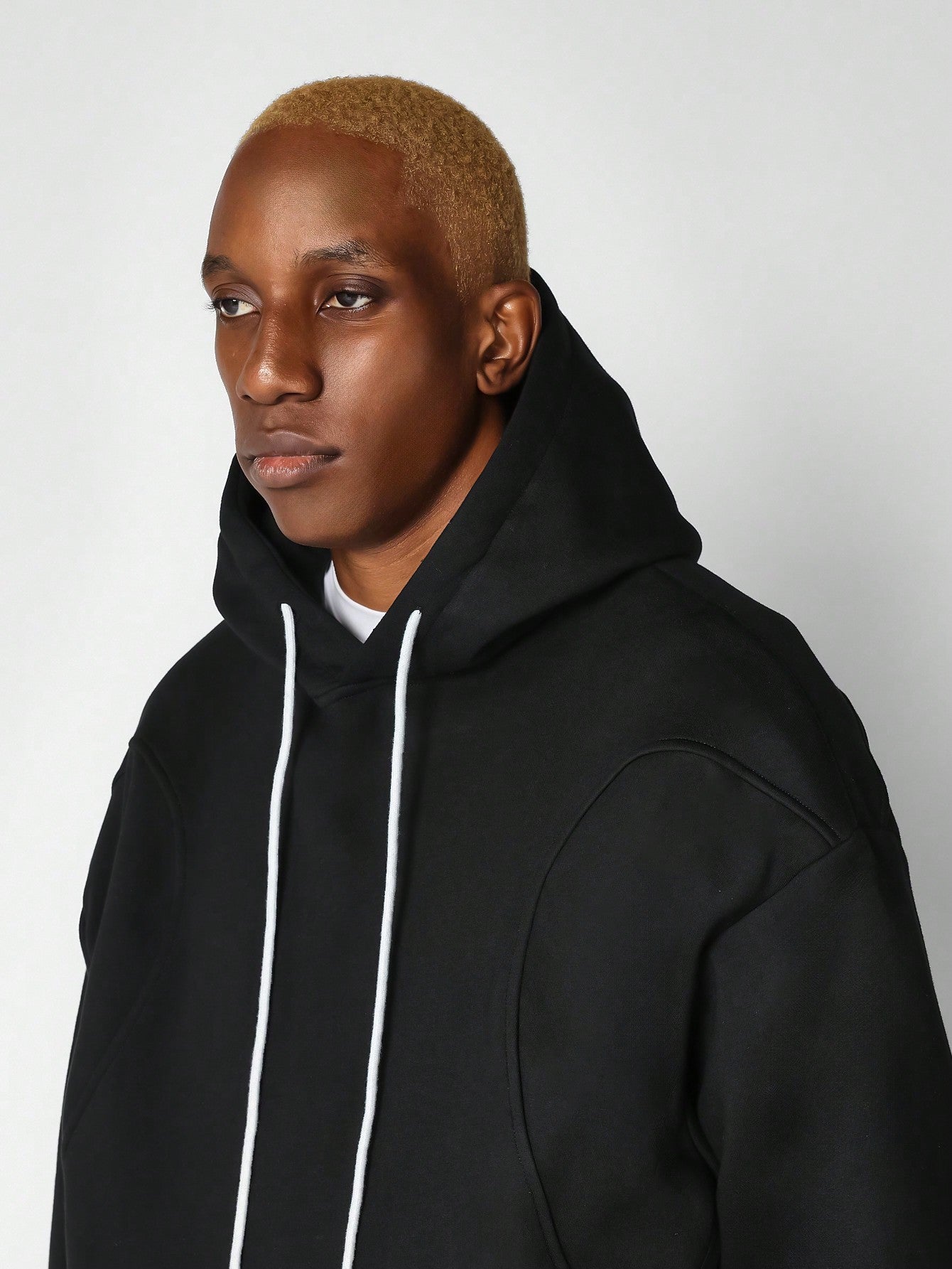 Oversized Fit Overhead Seamed Hoodie