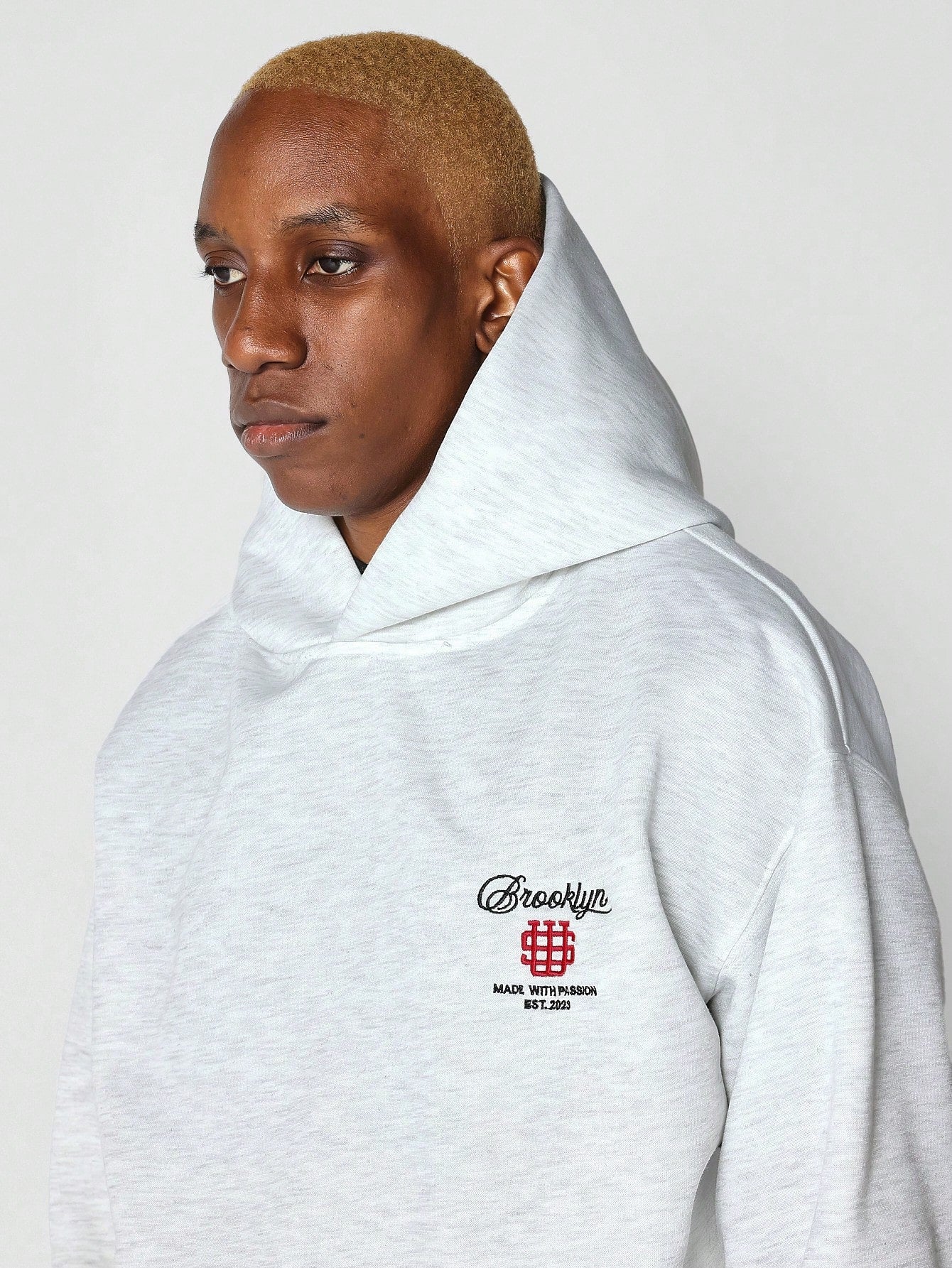 Overhead Hoodie With Front And Back Embroidery