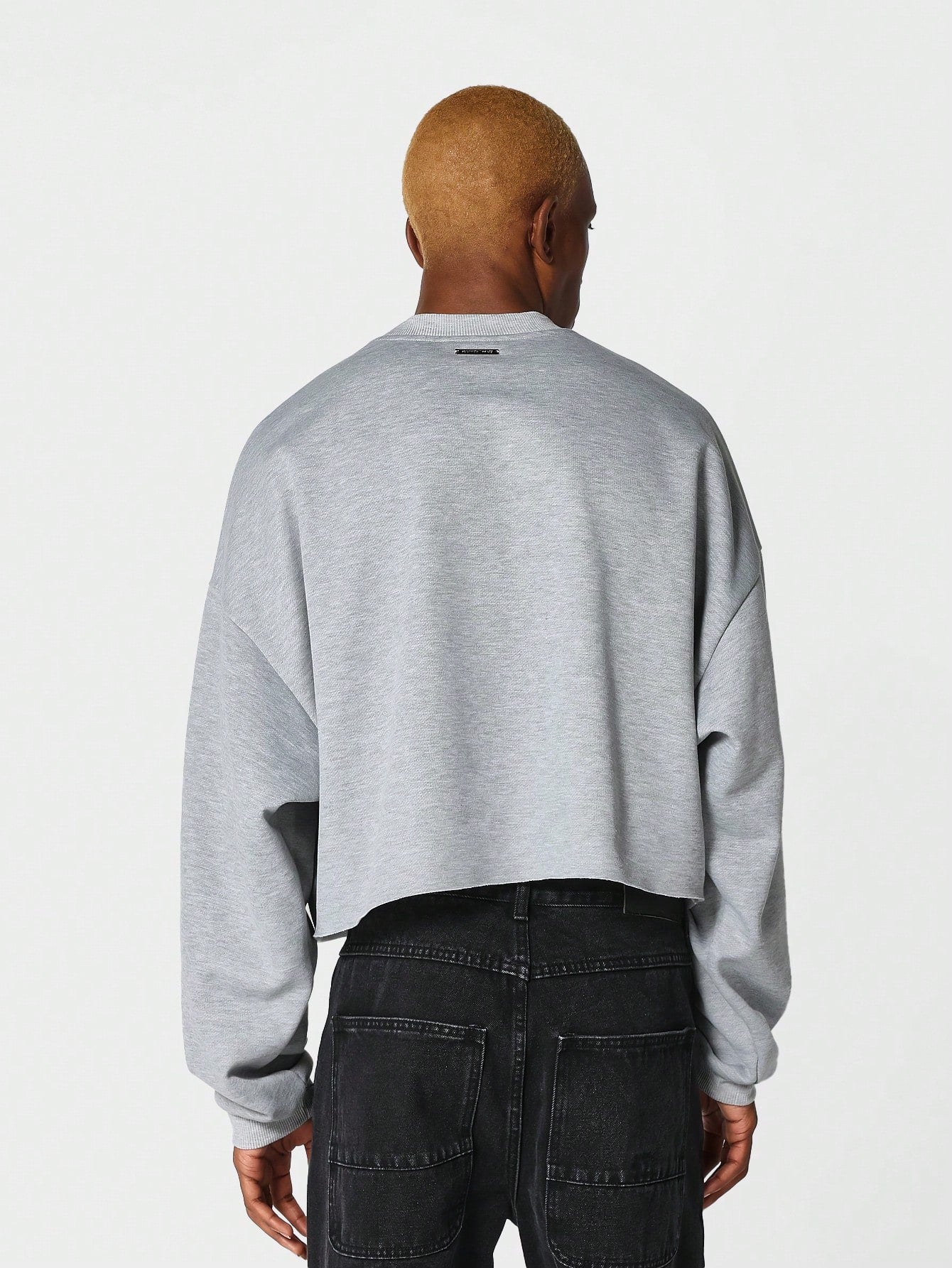 Cropped Crew Neck Sweatshirt